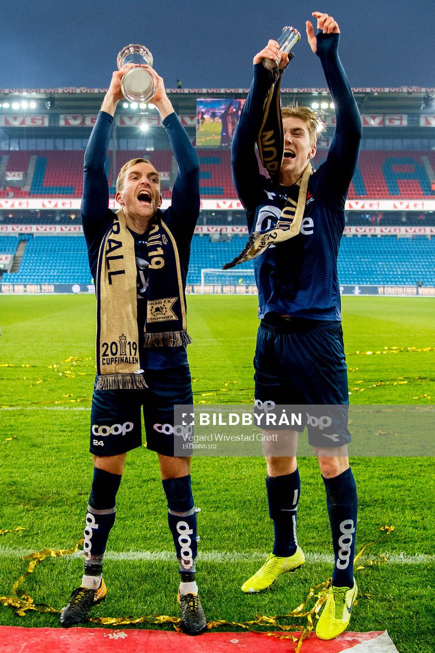 Kristoffer Løkberg and Kristian Thorstvedt of Viking