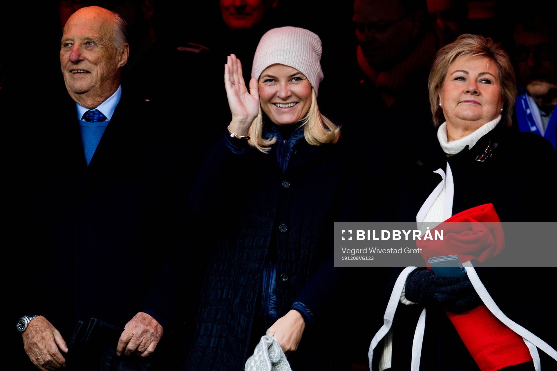 King Harald V, Mette-Marit, crown princess, and Erna