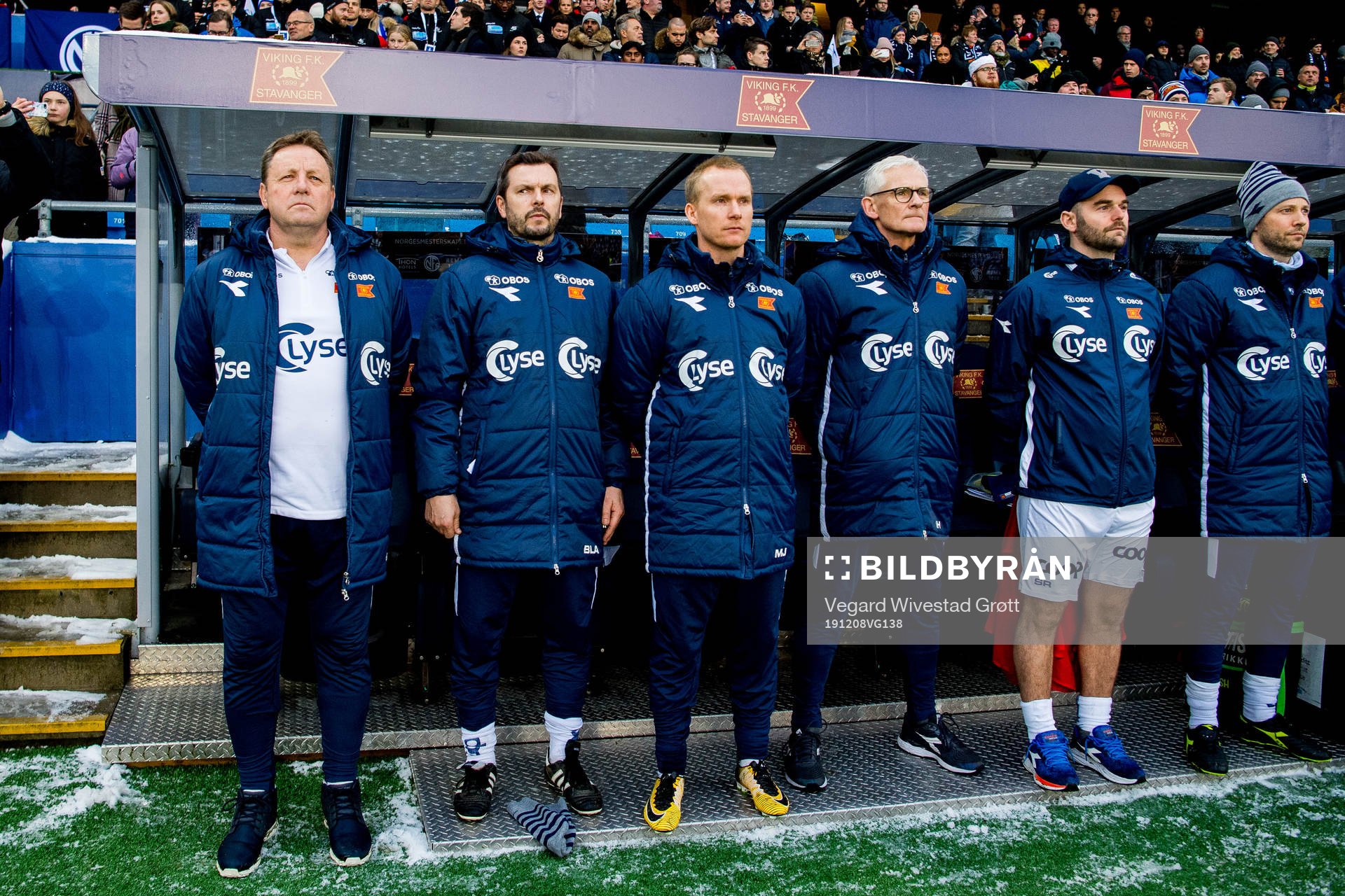 Bjarne Berntsen, head coach of Viking, and Bjarte Lunde