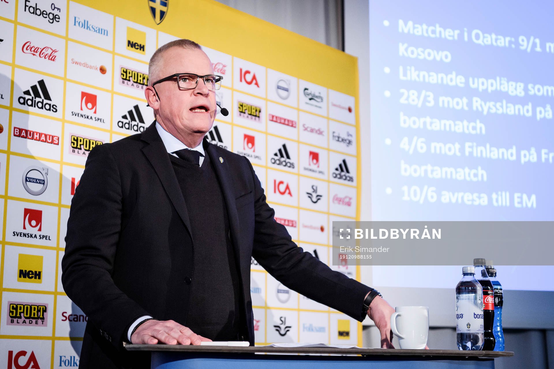 Head coach Janne Andersson of the Swedish national football