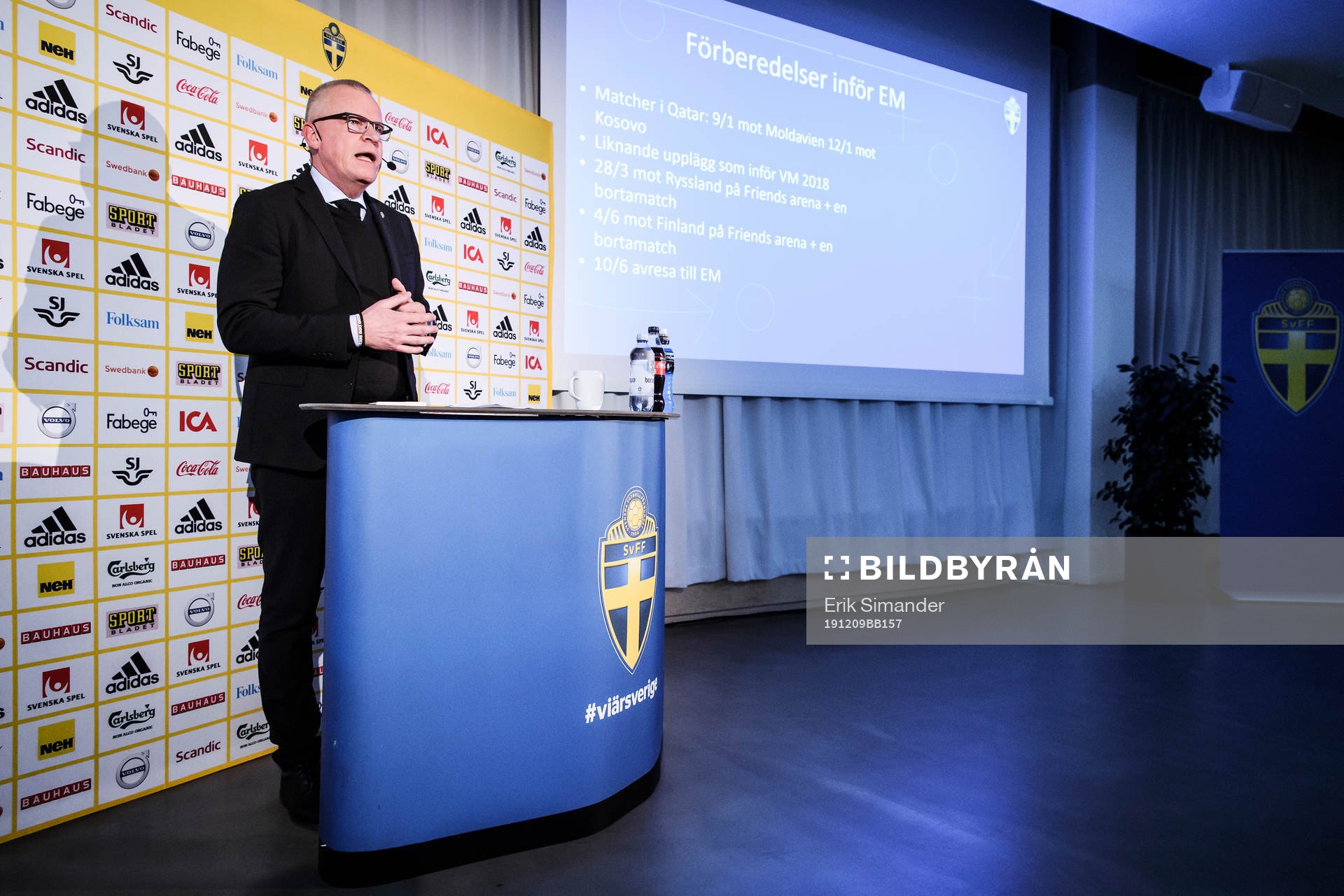 Head coach Janne Andersson of the Swedish national football