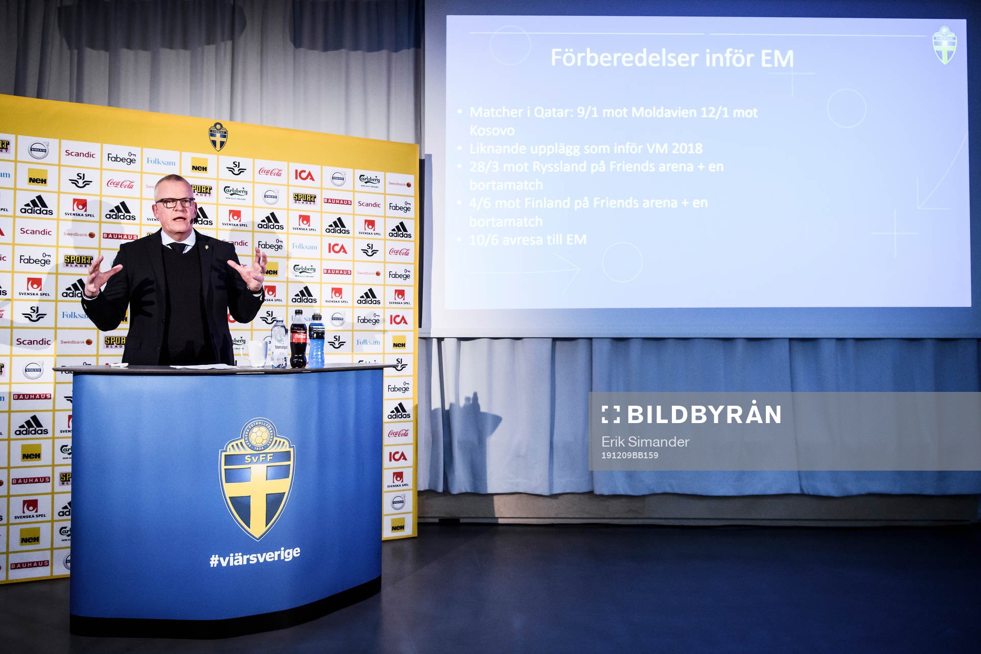 Head coach Janne Andersson of the Swedish national football