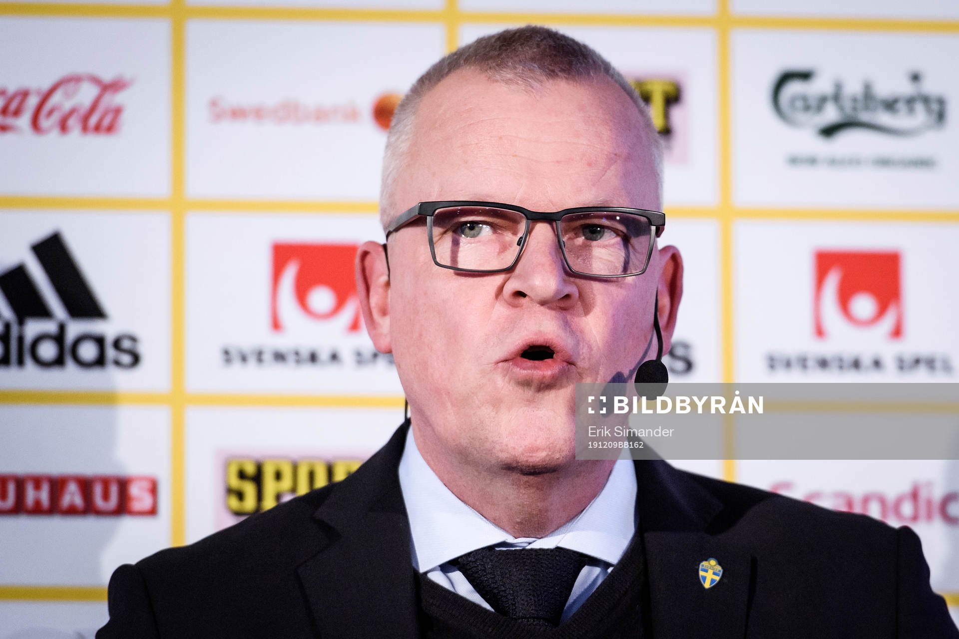 Head coach Janne Andersson of the Swedish national football