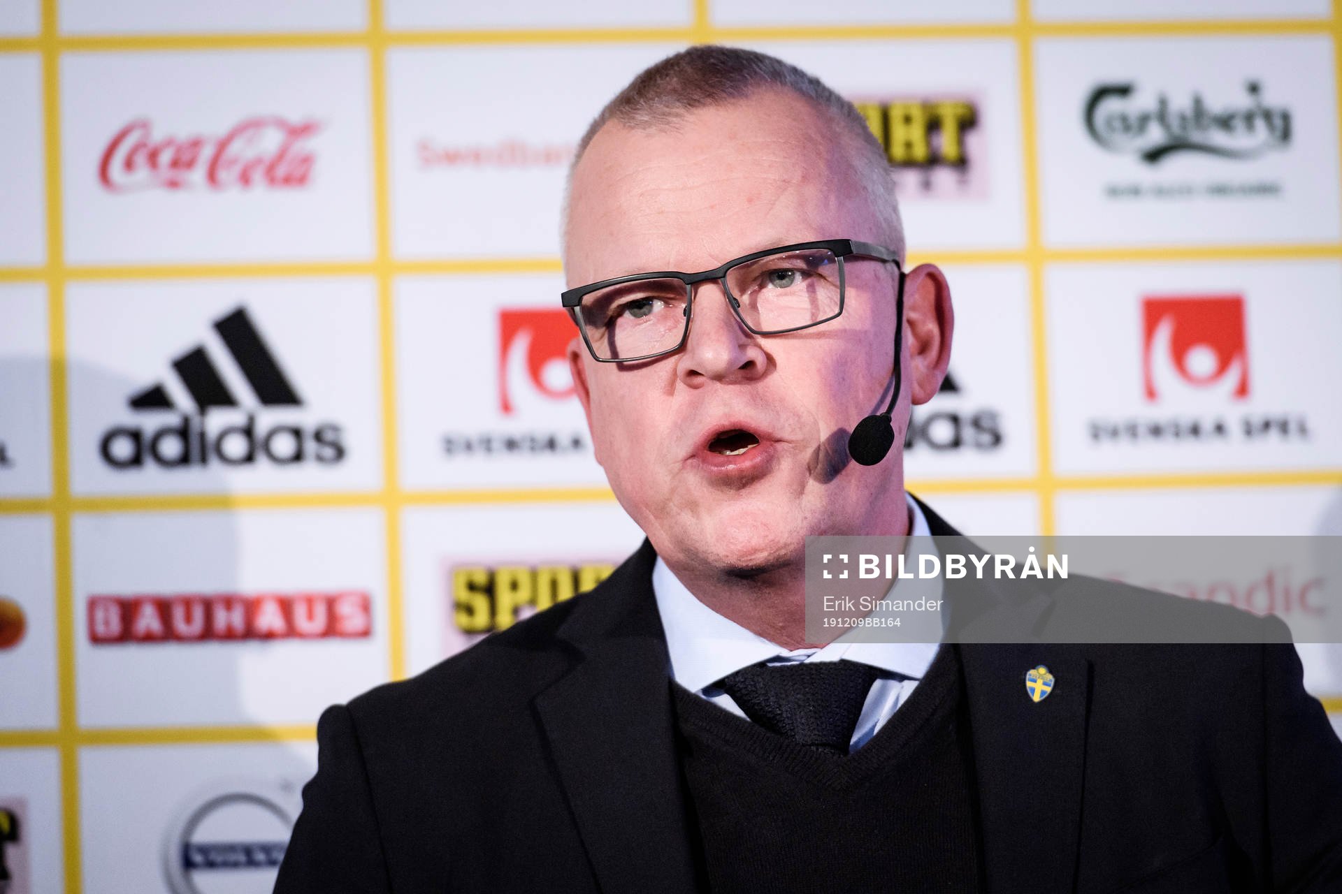 Head coach Janne Andersson of the Swedish national football