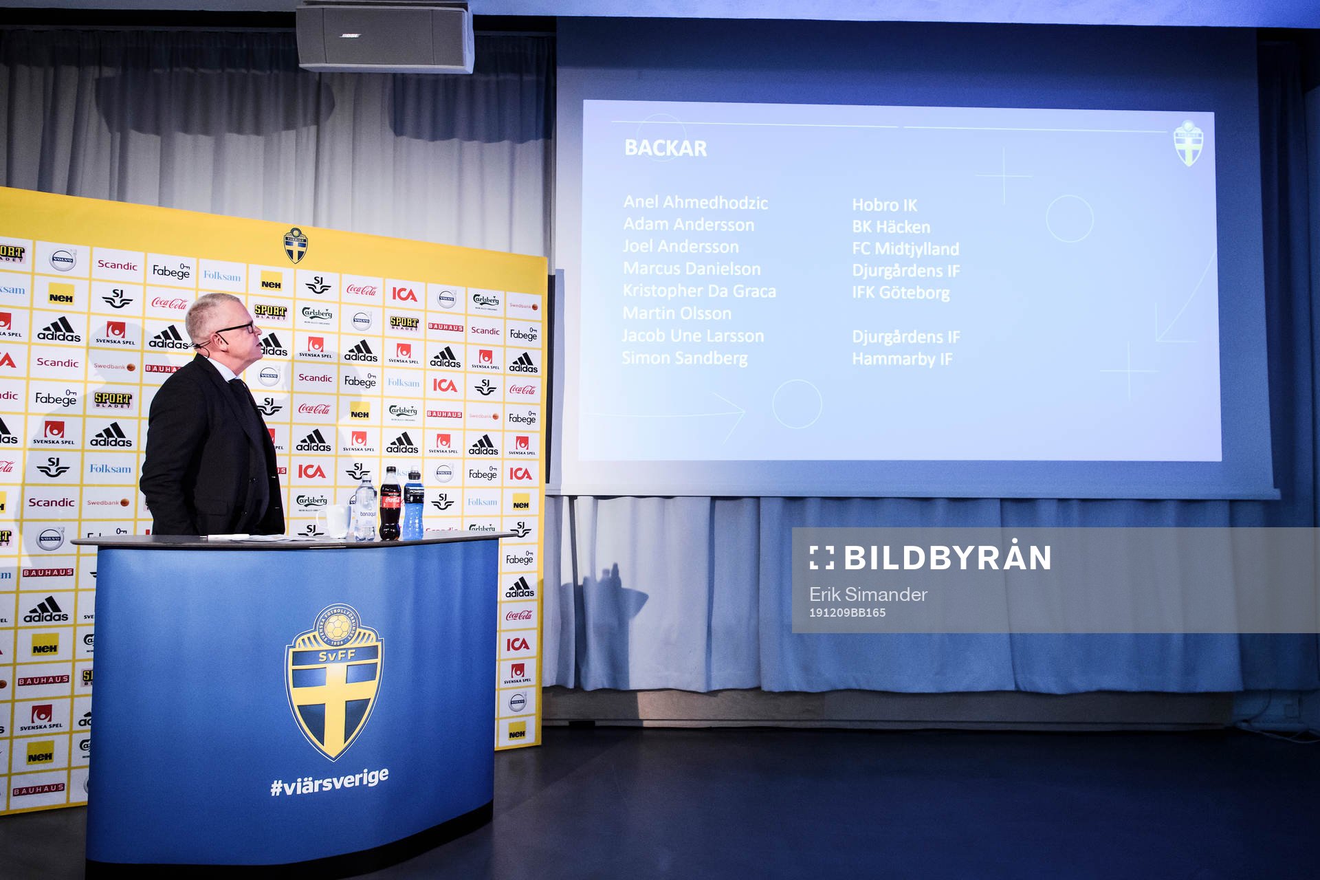 Head coach Janne Andersson of the Swedish national football