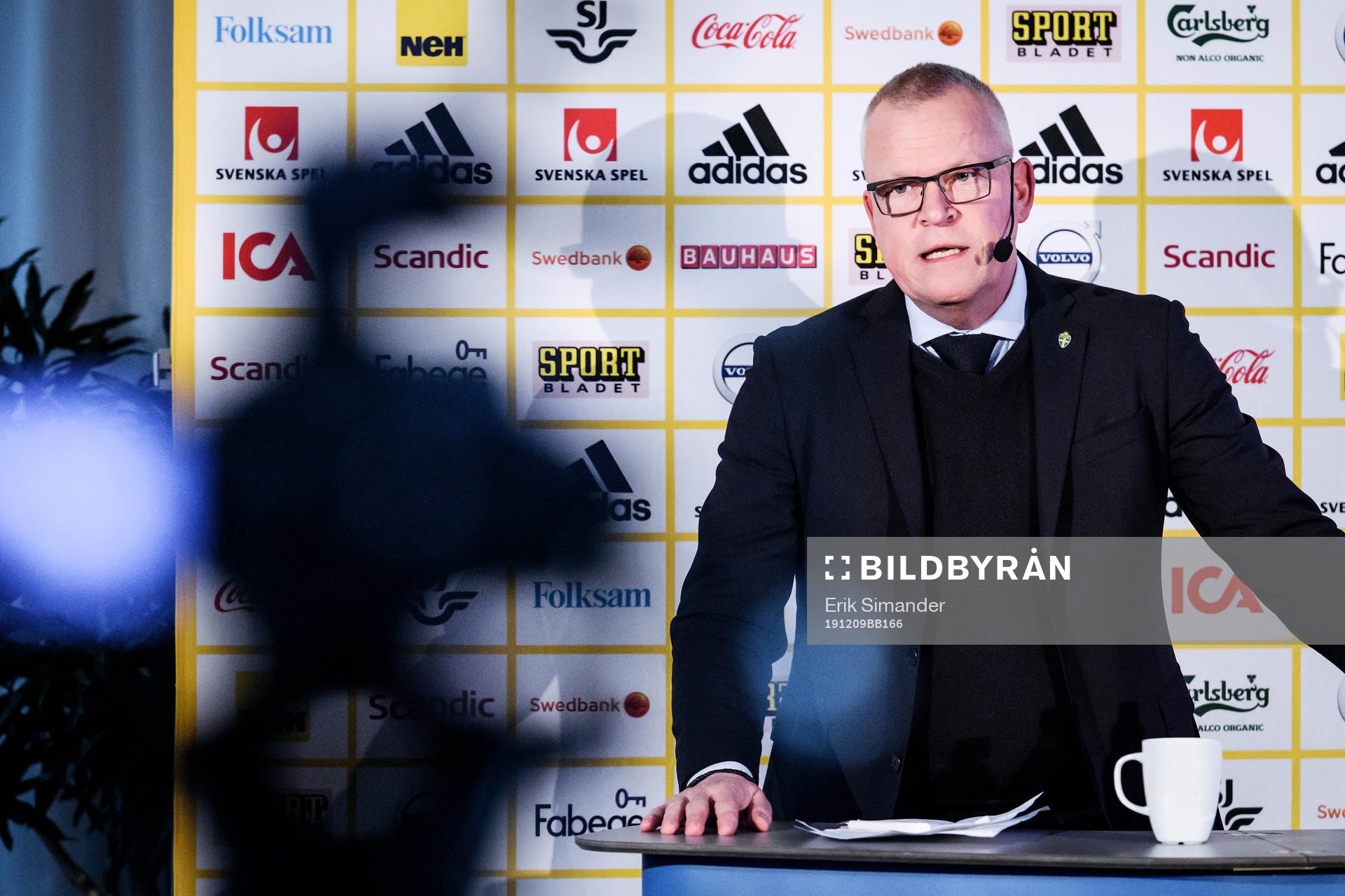 Head coach Janne Andersson of the Swedish national football
