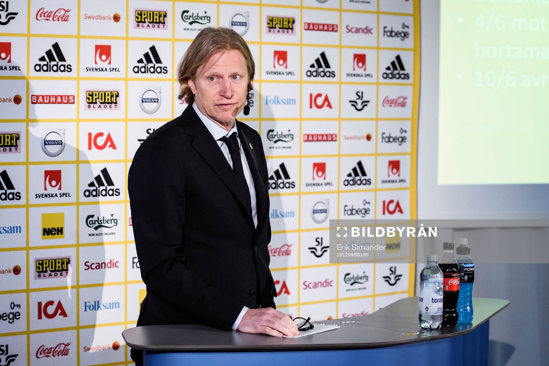 Team manager Stefan Pettersson of the Swedish national
