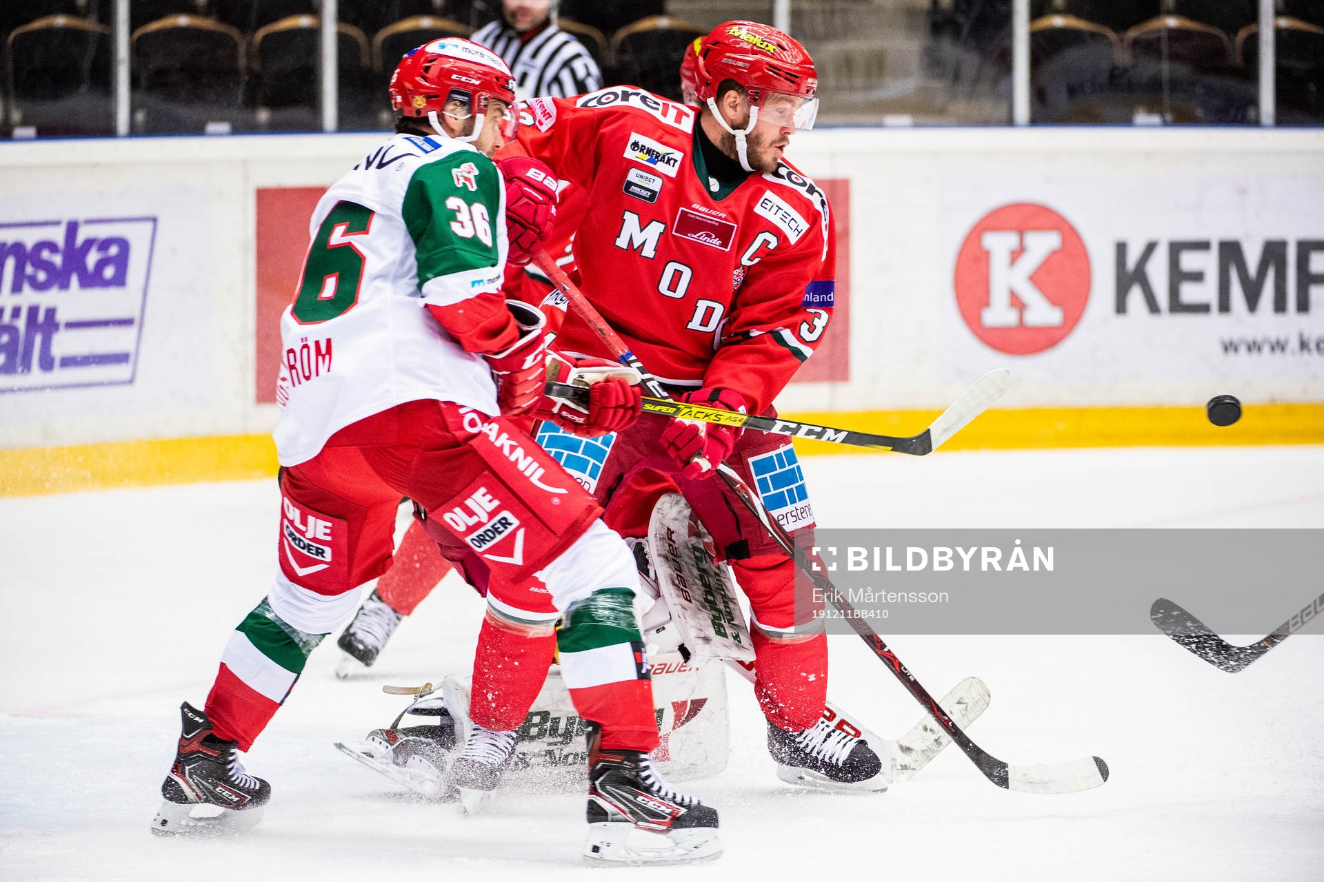 Moras Niklas Fogström och Modos Tobias Enström