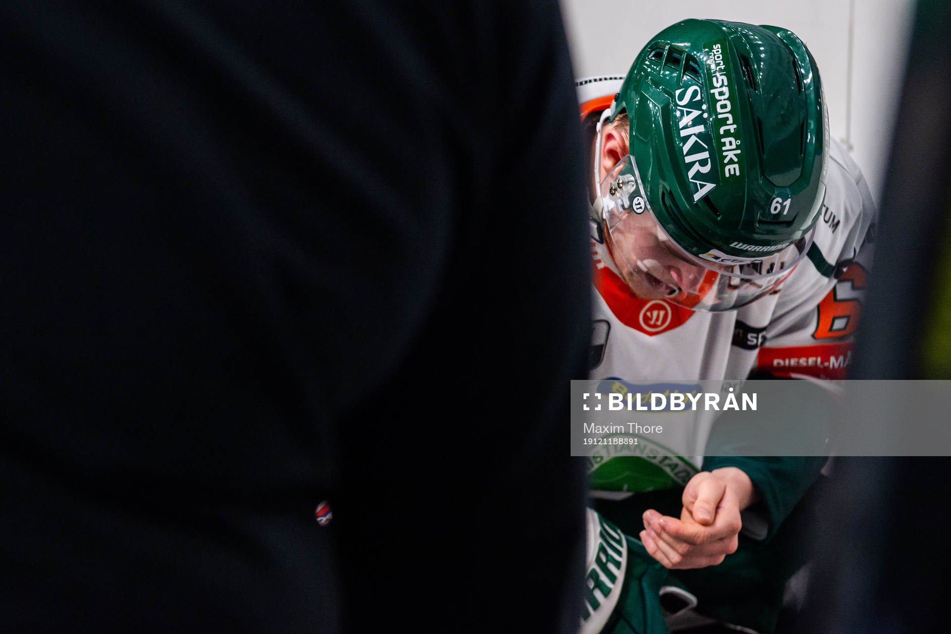 Kristianstads Malte Sjögren har ont