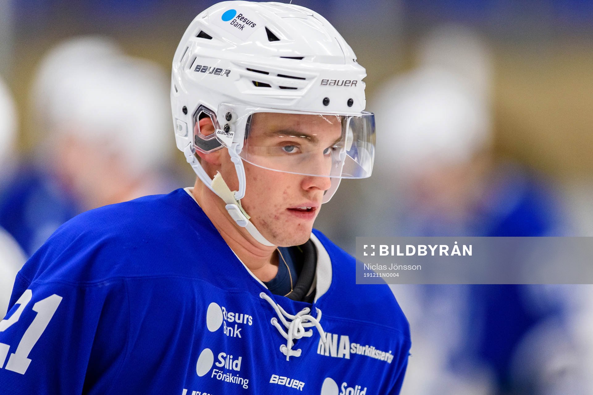 Jonstorps Henrik Rosengren innan ishockeymatchen i