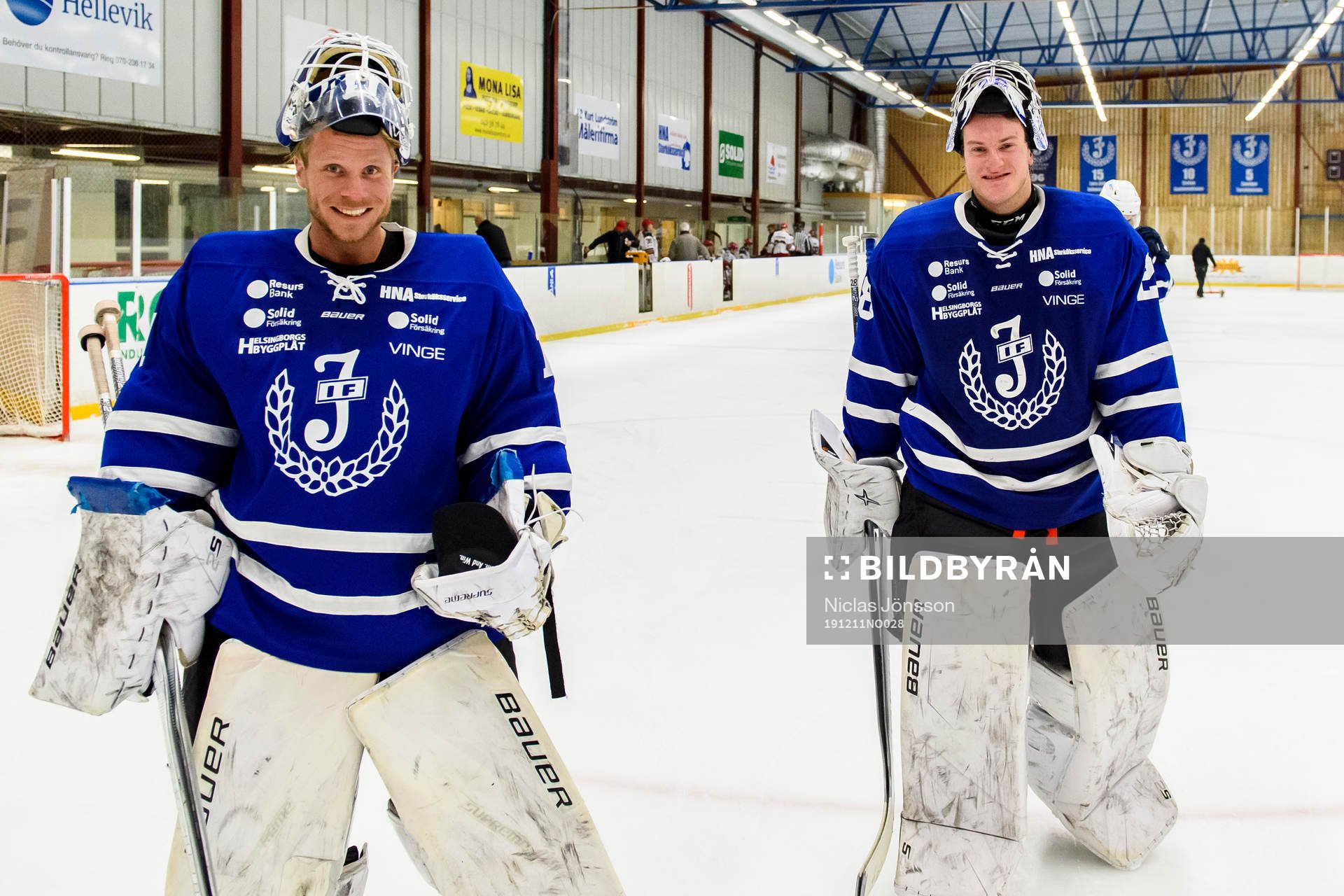 Jonstorps målvakt  Jack Åstedt och målvakt Viktor