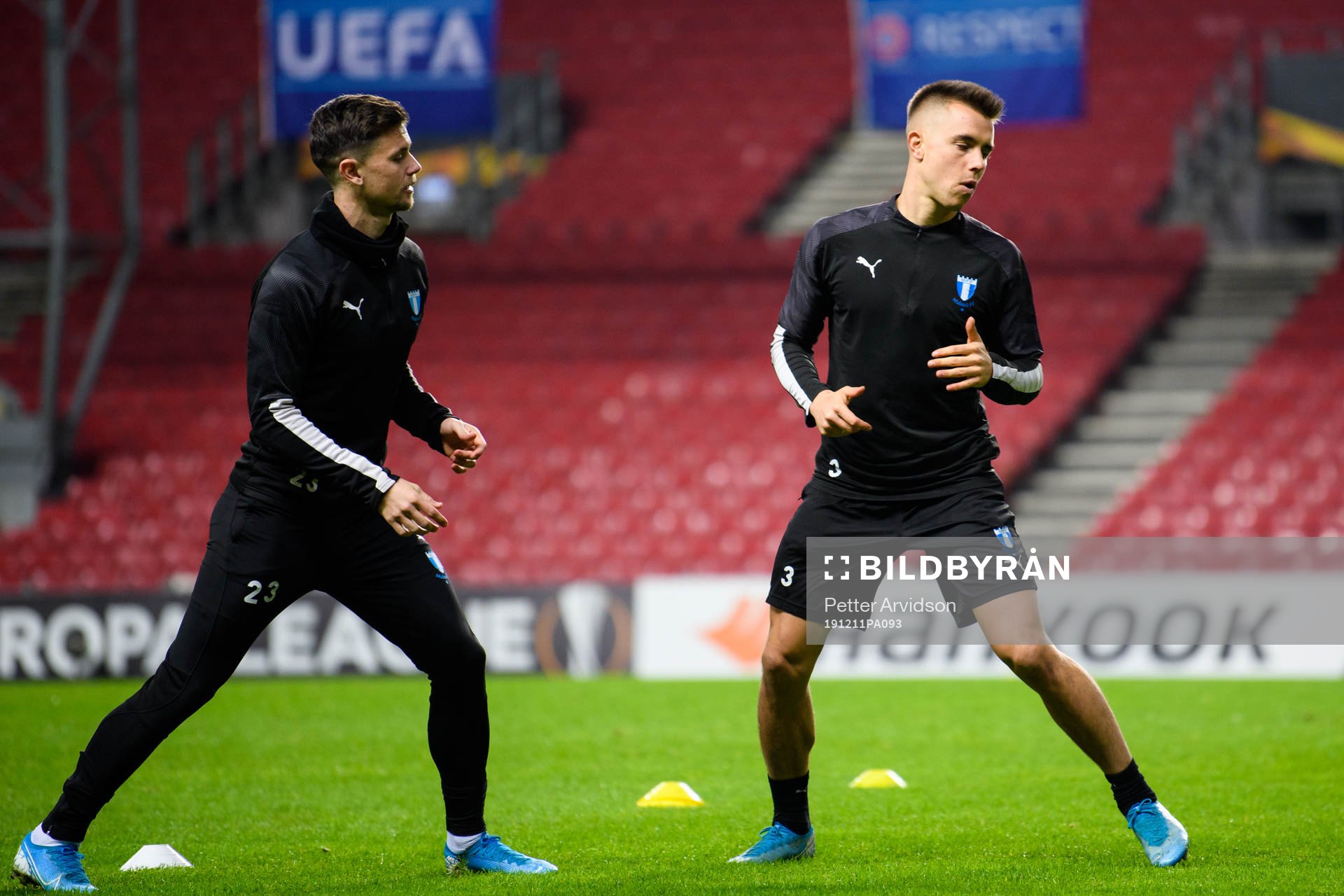 Marcus Antonsson and Jonas Knudsen of Malmö FF