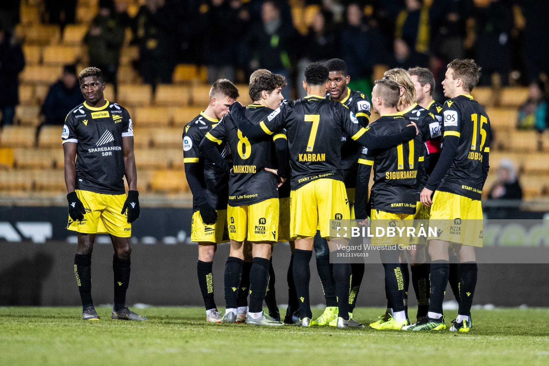Players of Start look dejected