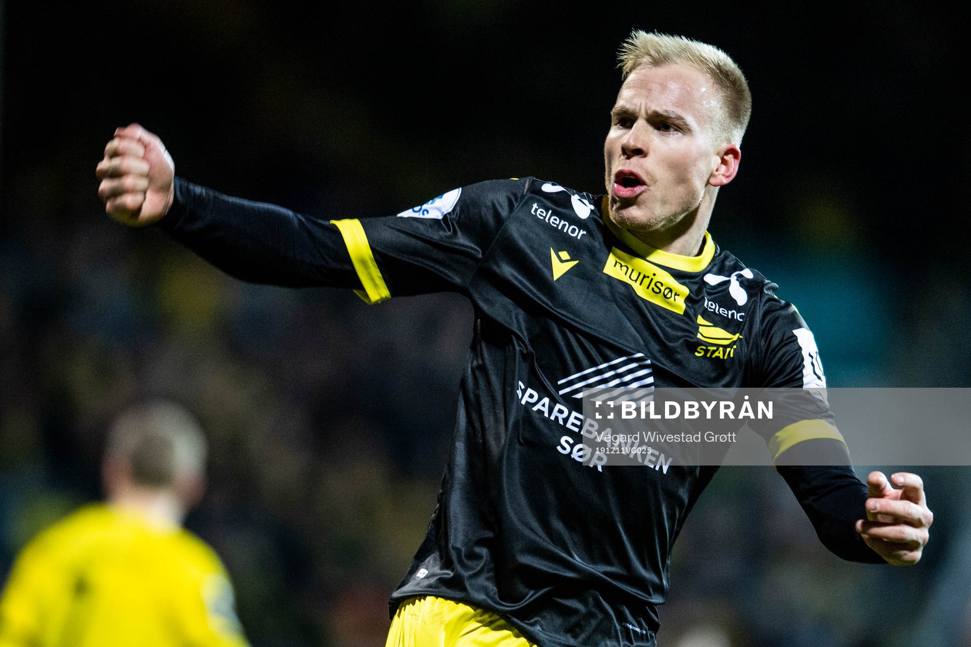Martin Ramsland of Start celebrates