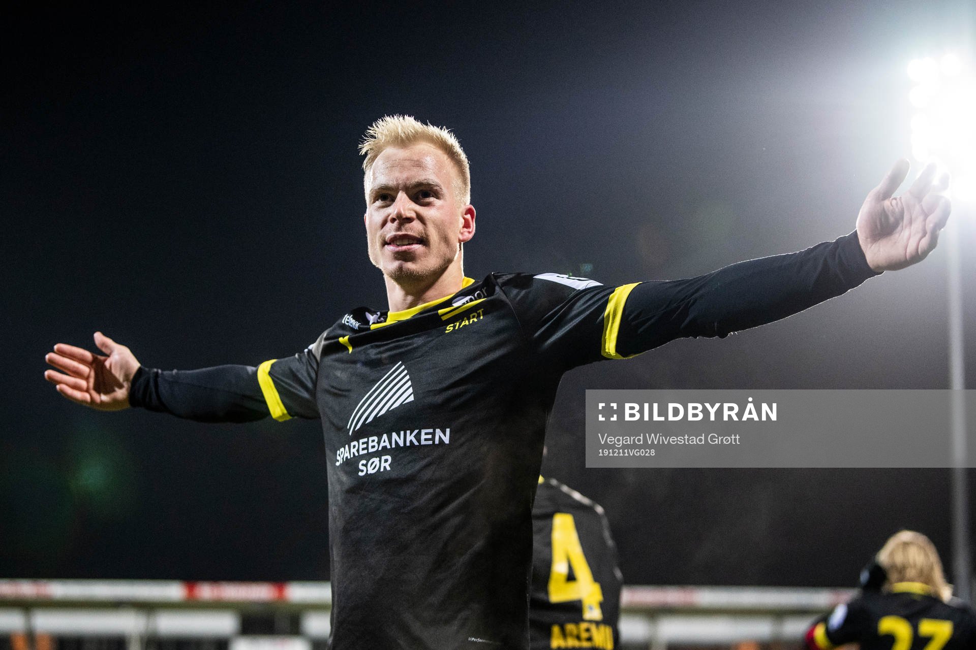 Martin Ramsland of Start celebrates