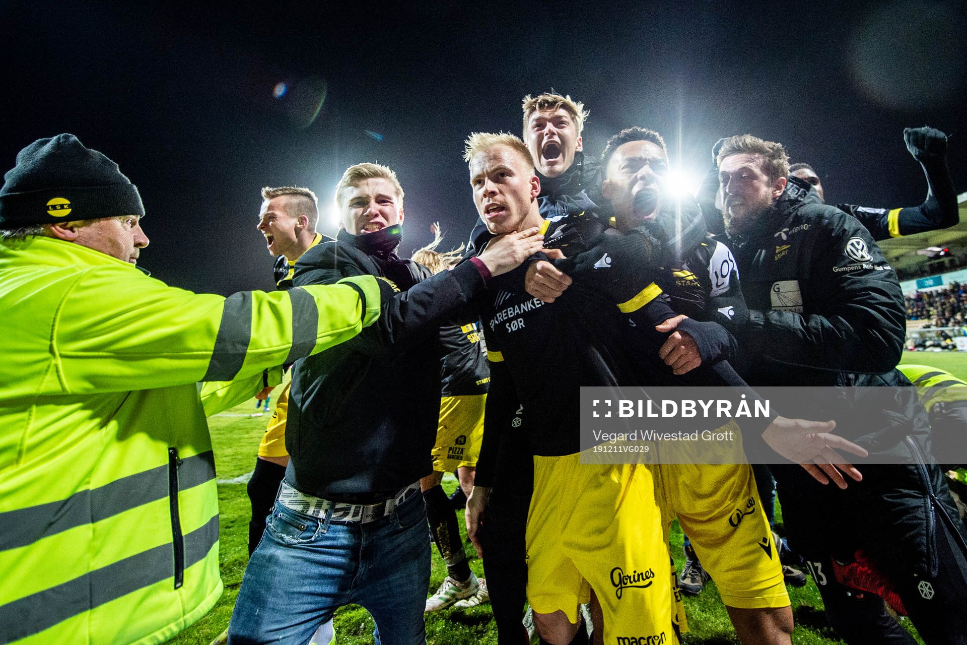 Martin Ramsland of Start celebrates with Mathias Idsøe