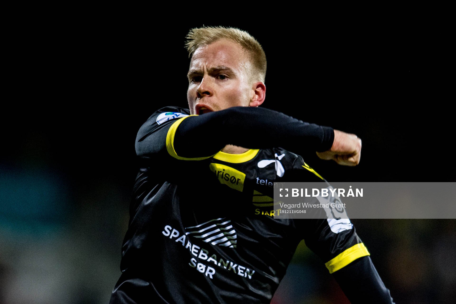 Martin Ramsland of Start celebrates