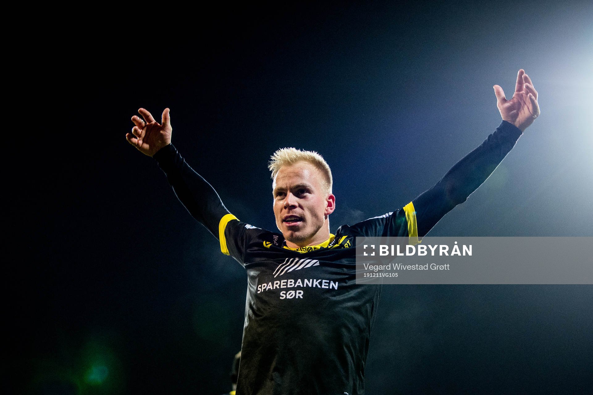 Martin Ramsland of Start celebrates
