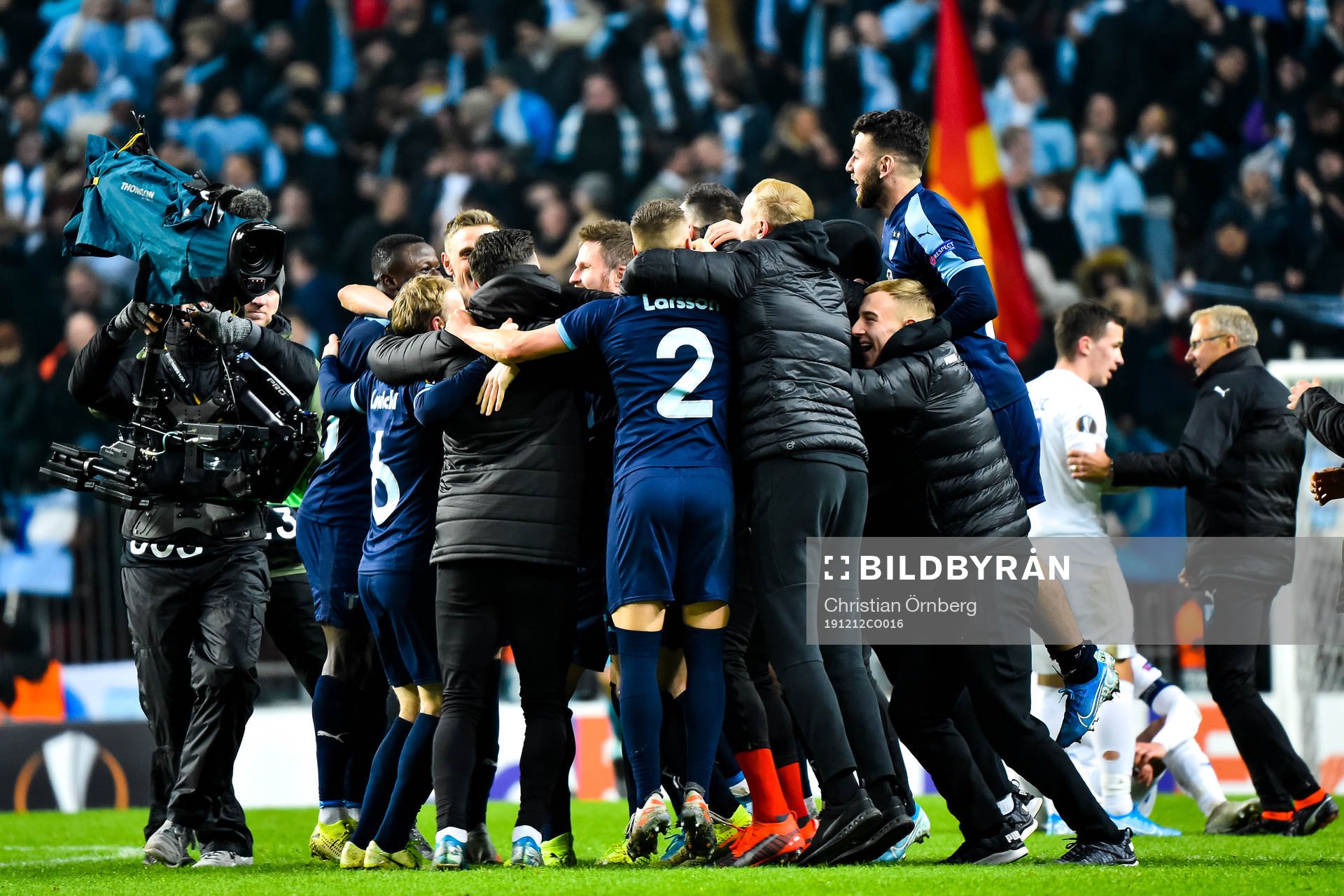 Players of Malmö FF celebrate