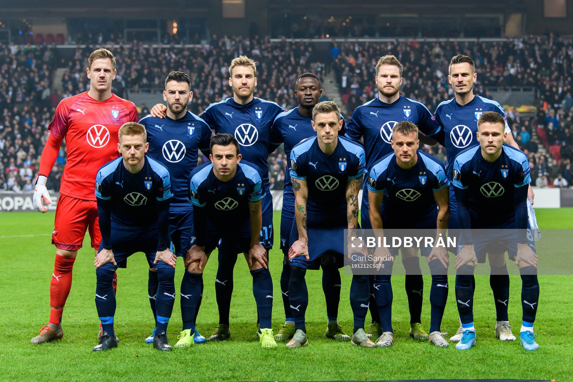 Goalkeeper Johan Dahlin, Erdal Rakip, Rasmus Bengtsson,