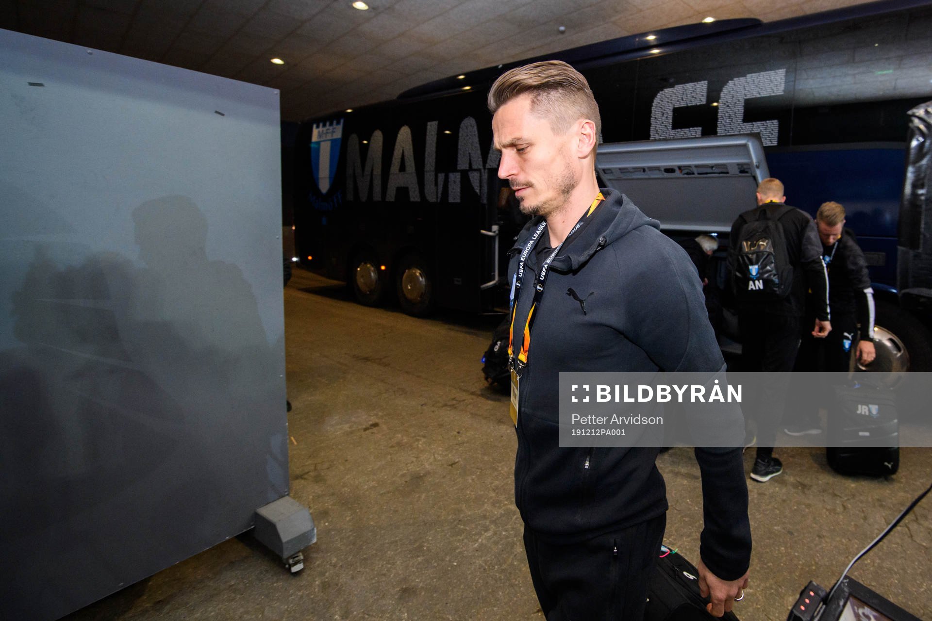 Markus Rosenberg of Malmö FF arrives prior to the Europa