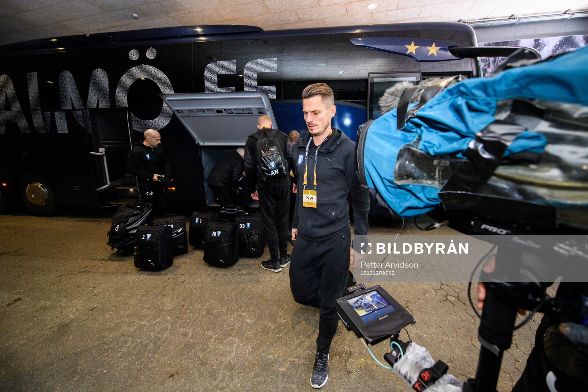 Markus Rosenberg of Malmö FF arrives prior to the Europa