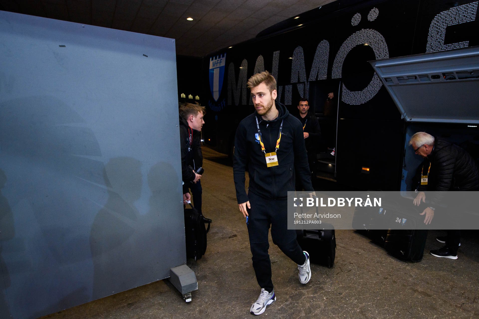 Rasmus Bengtsson of Malmö FF arrives prior to the Europa