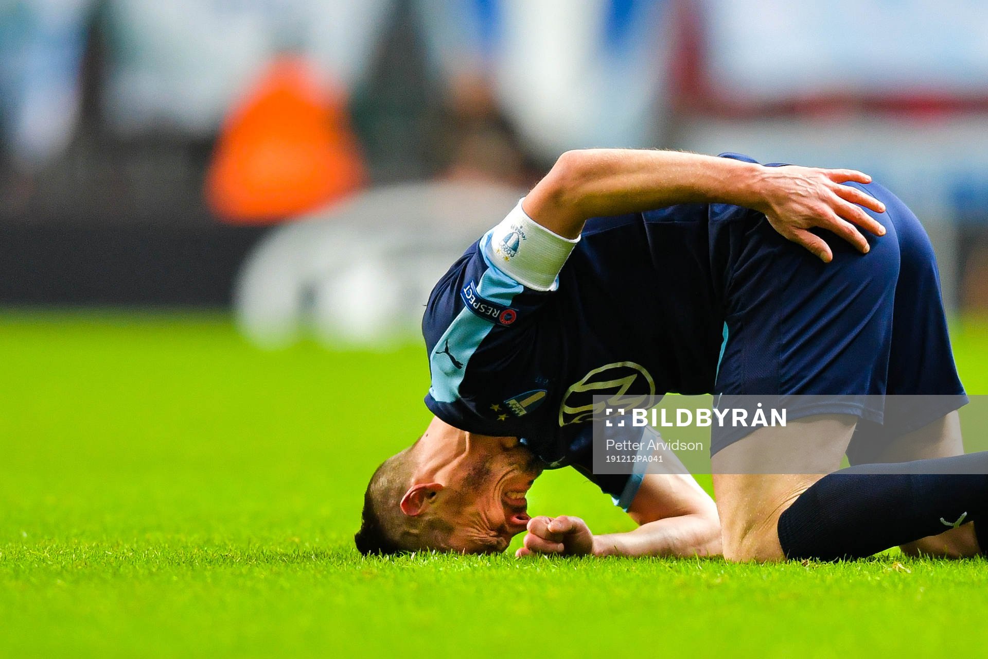 Markus Rosenberg of Malmö FF in pain