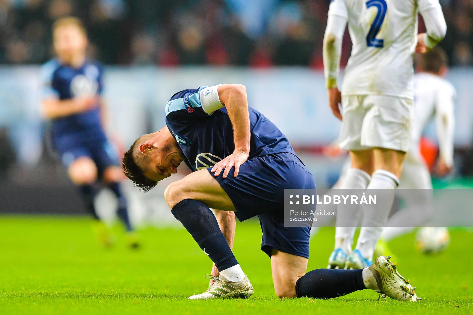 Markus Rosenberg of Malmö FF in pain