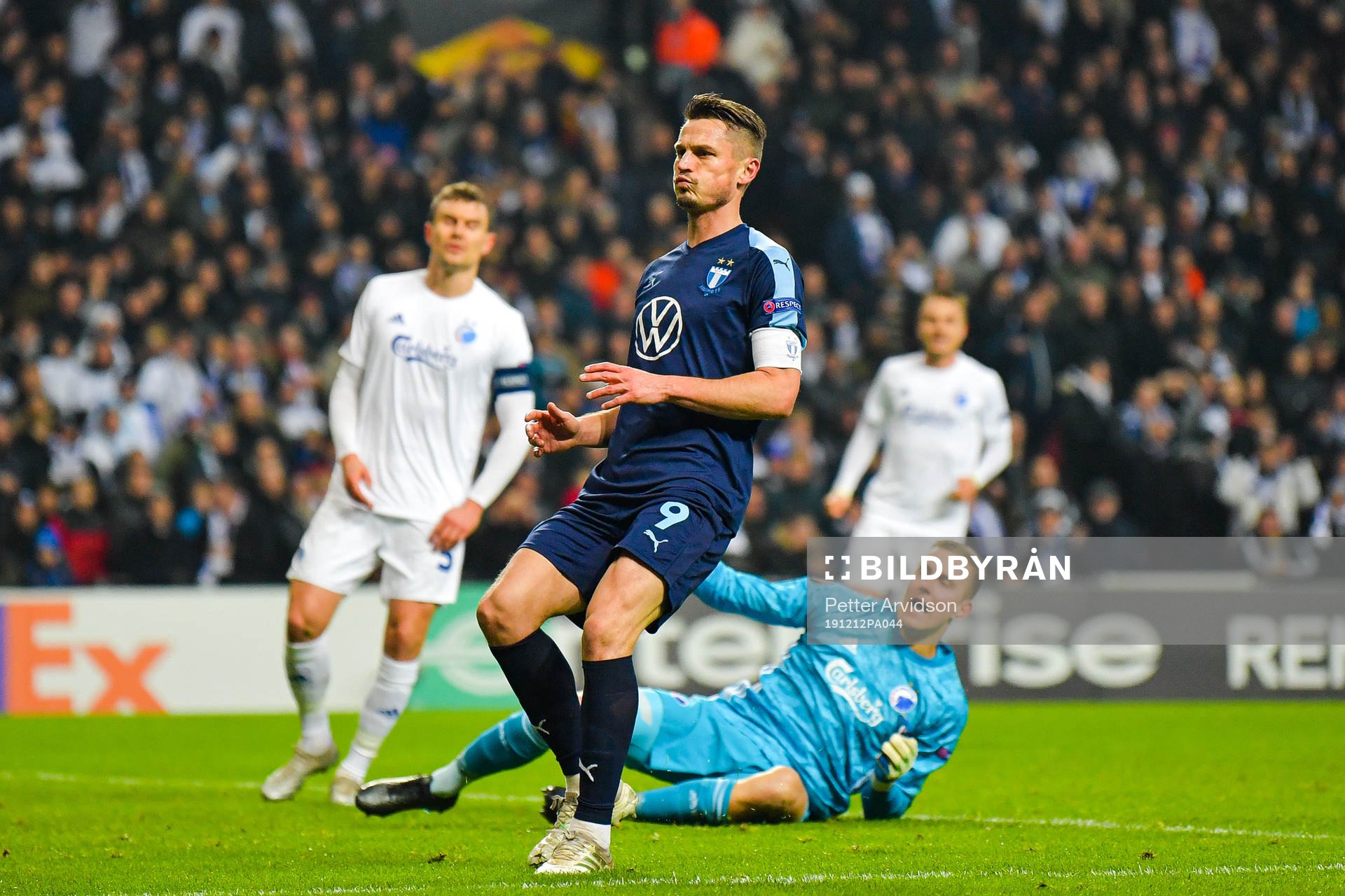 Markus Rosenberg of Malmö FF looks dejected
