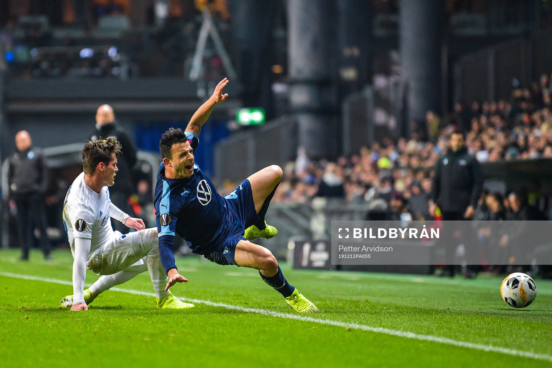Robert Mudrazija of FC Köpenhamn and Behrang Safari of