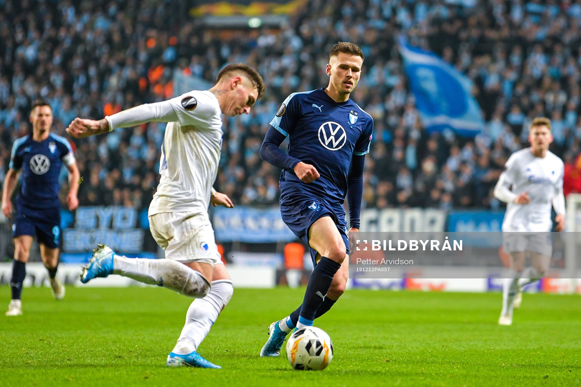 Peter Ankersen of FC Köpenhamn and Arnor Traustason of