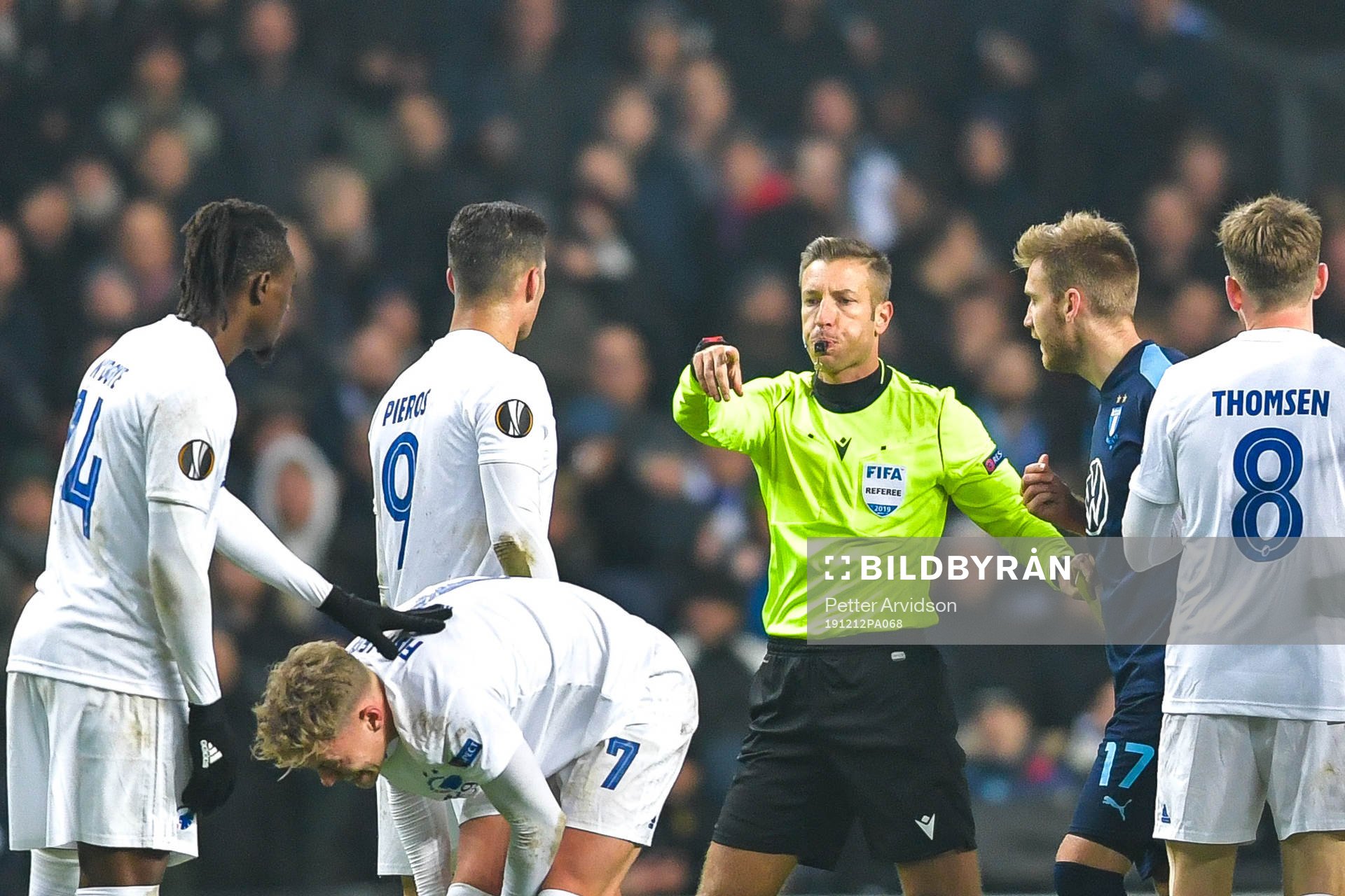 Referee Davide Massa