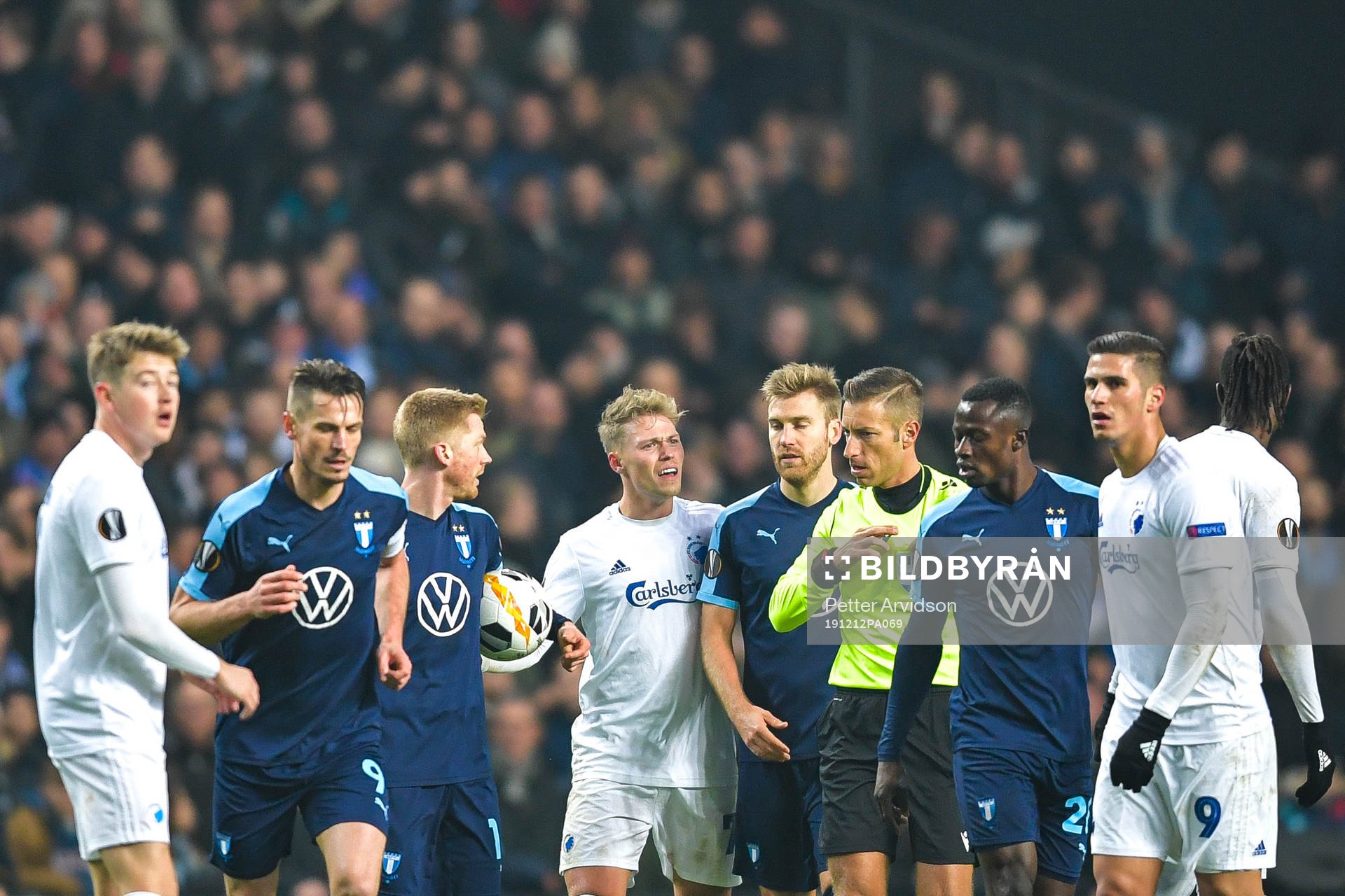 Viktor Fischer of FC Köpenhamn reacts