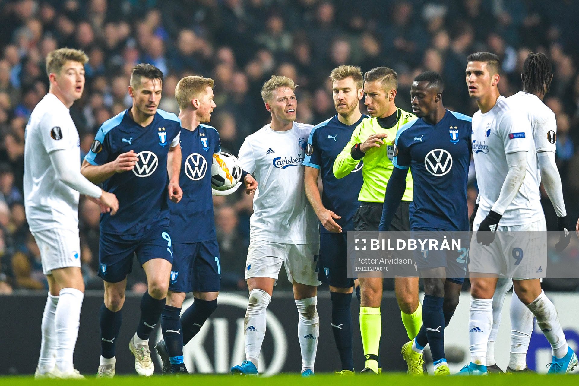Viktor Fischer of FC Köpenhamn reacts