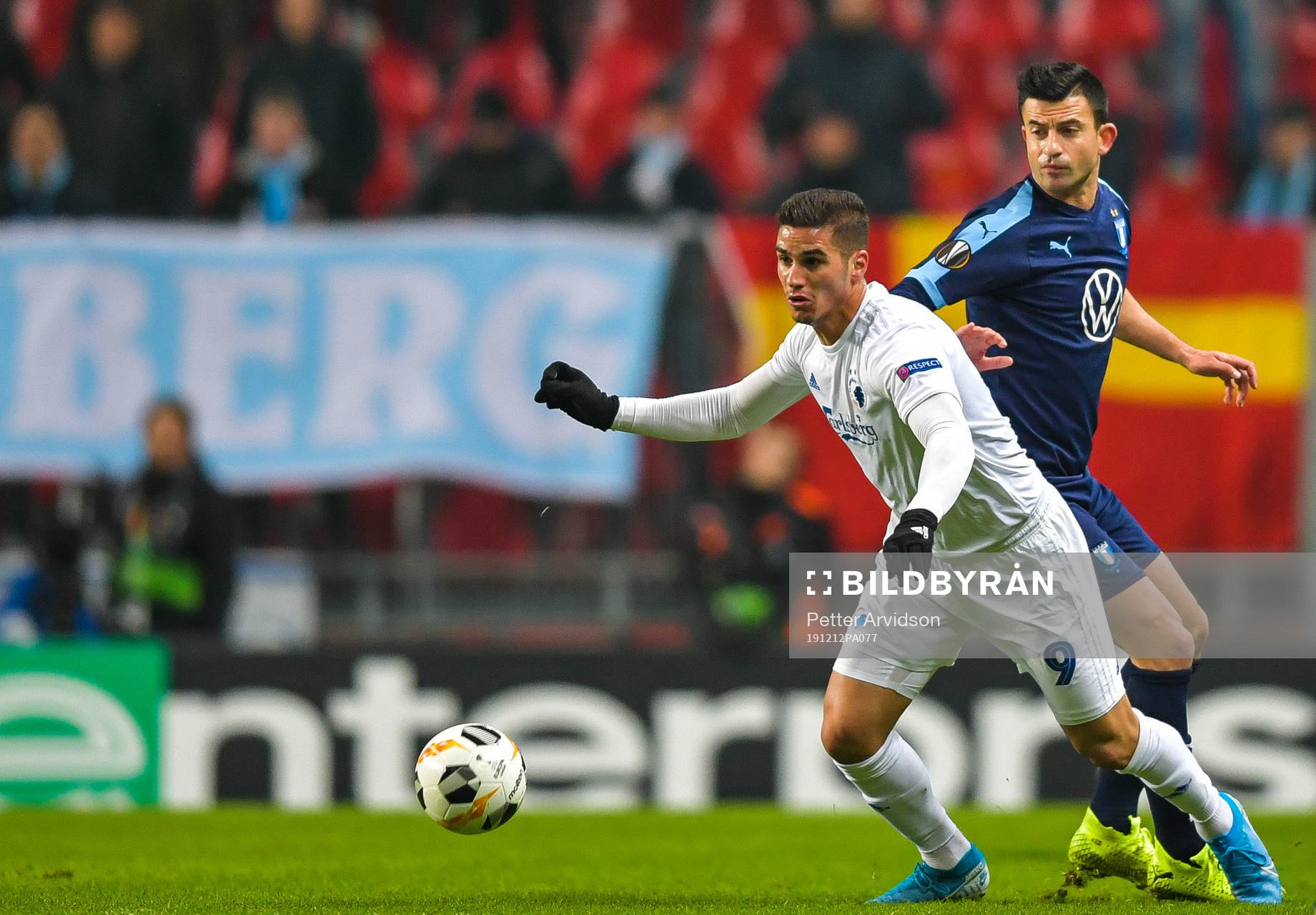 Pieros Sotiriou of FC Köpenhamn and Behrang Safari of