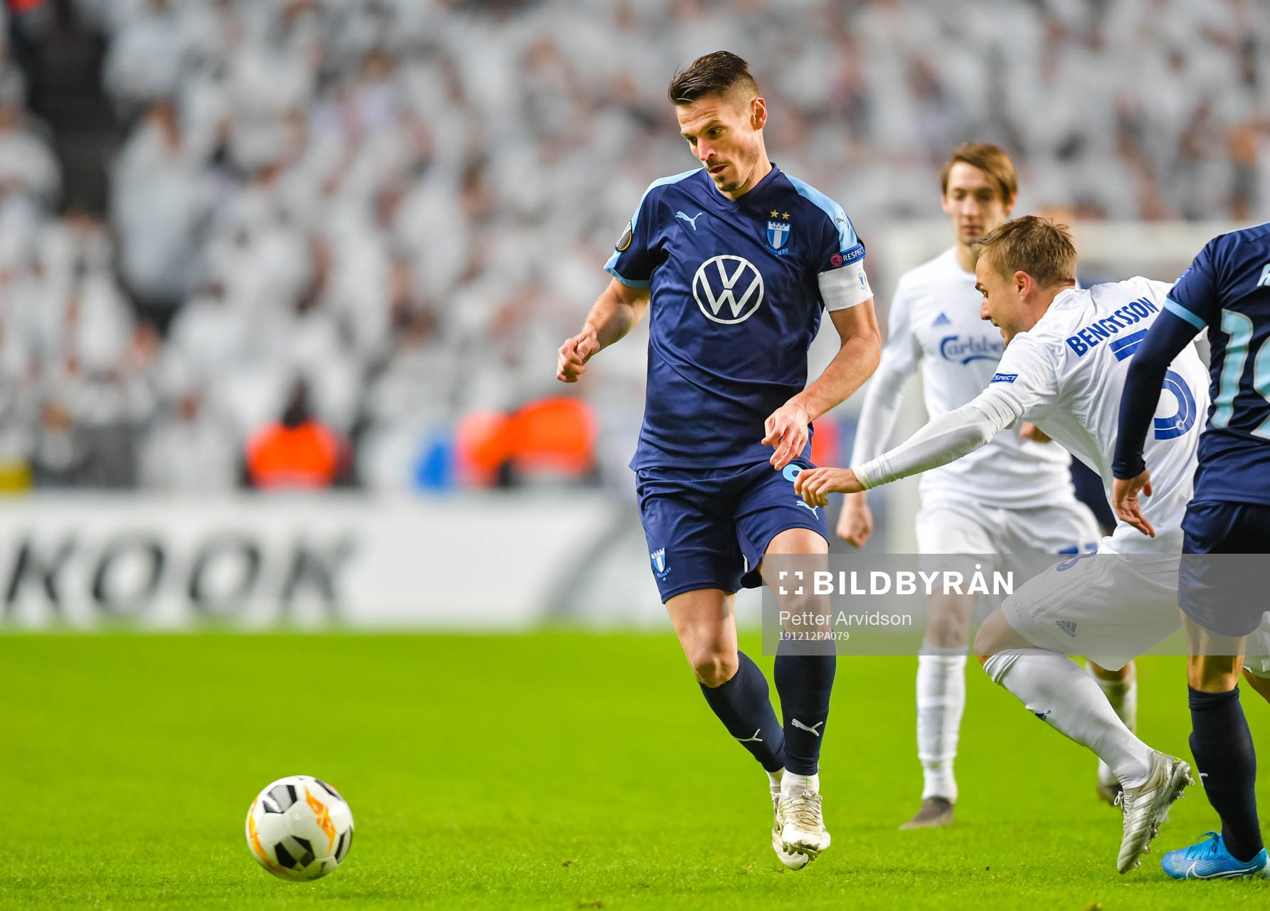 Markus Rosenberg of Malmö FF and Pierre Bengtsson of FC