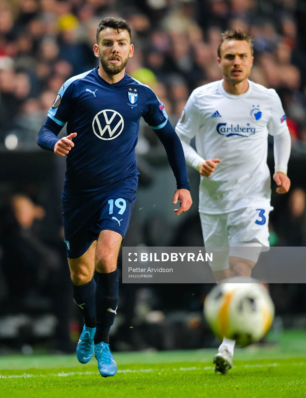 Erdal Rakip of Malmö FF and Pierre Bengtsson of FC