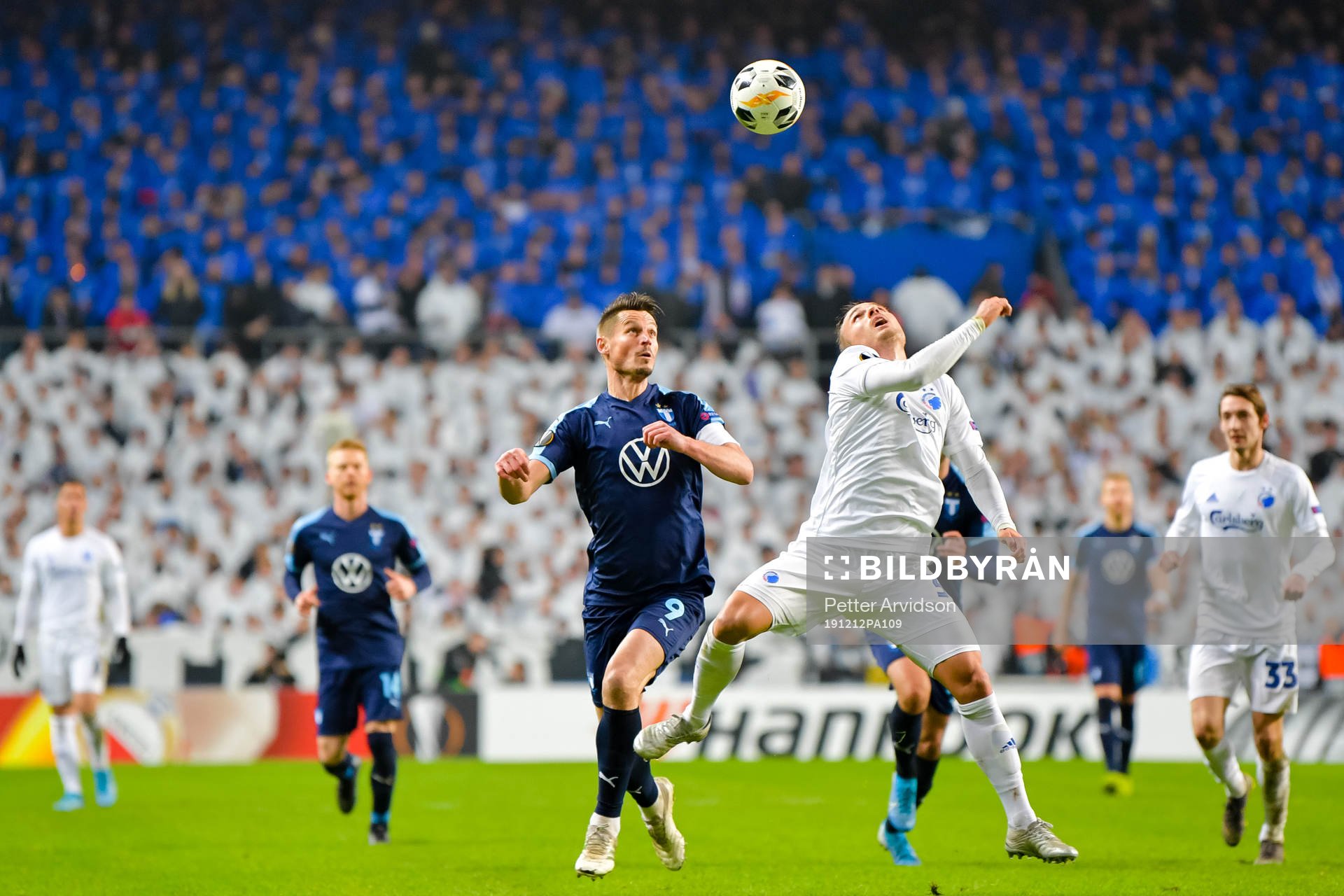 Markus Rosenberg of Malmö FF and Pierre Bengtsson of FC