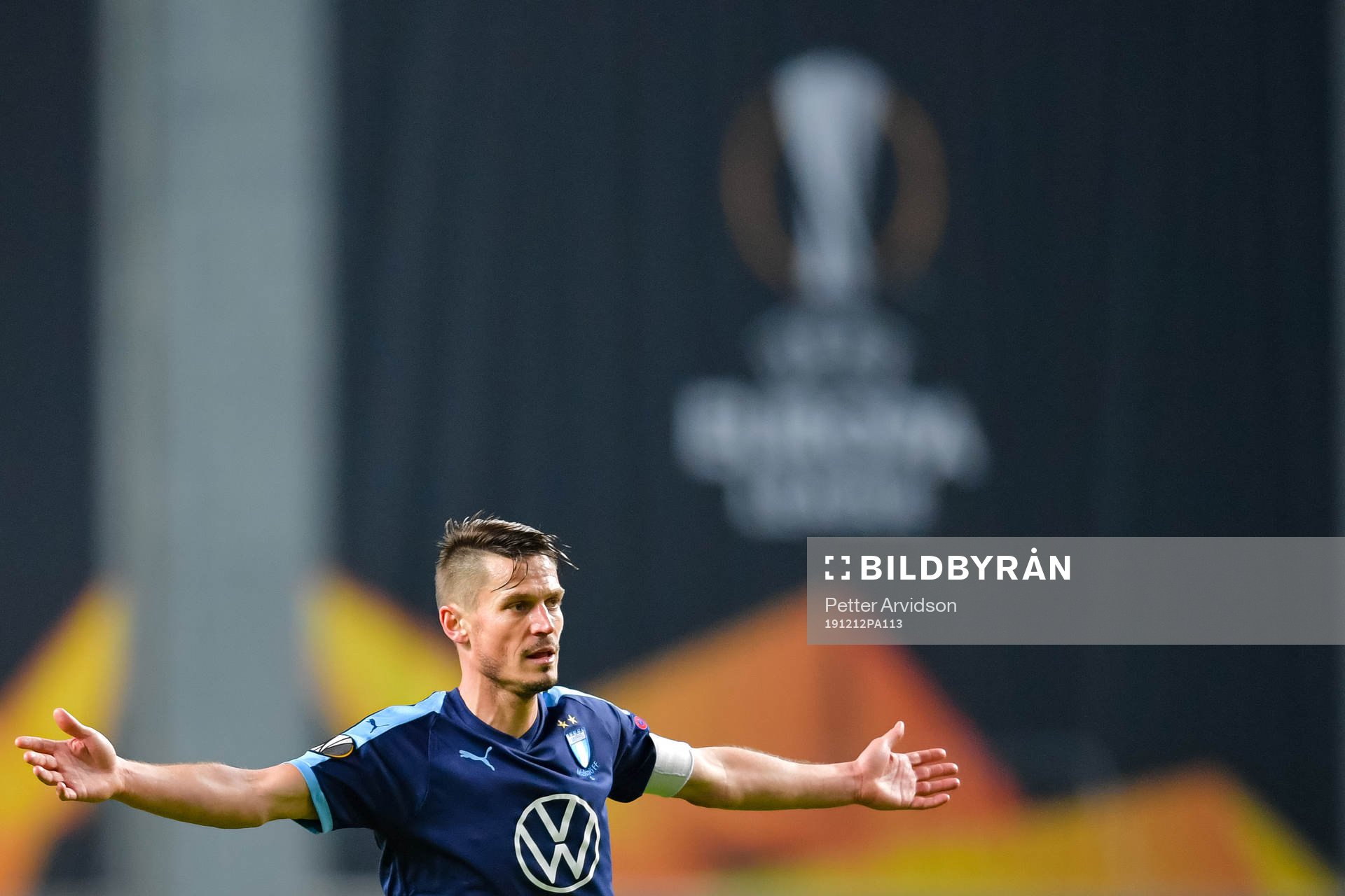 Markus Rosenberg of Malmö FF reacts