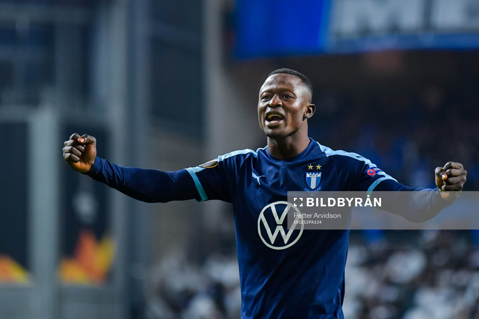 Bonke Innocent of Malmö FF celebrates