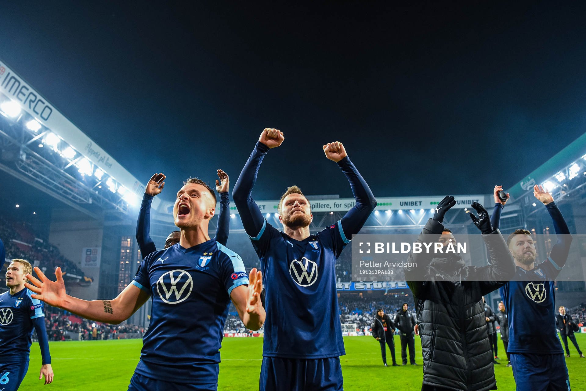 Eric Larsson, Lasse Nielsen, Erdal Rakip of Malmö FF