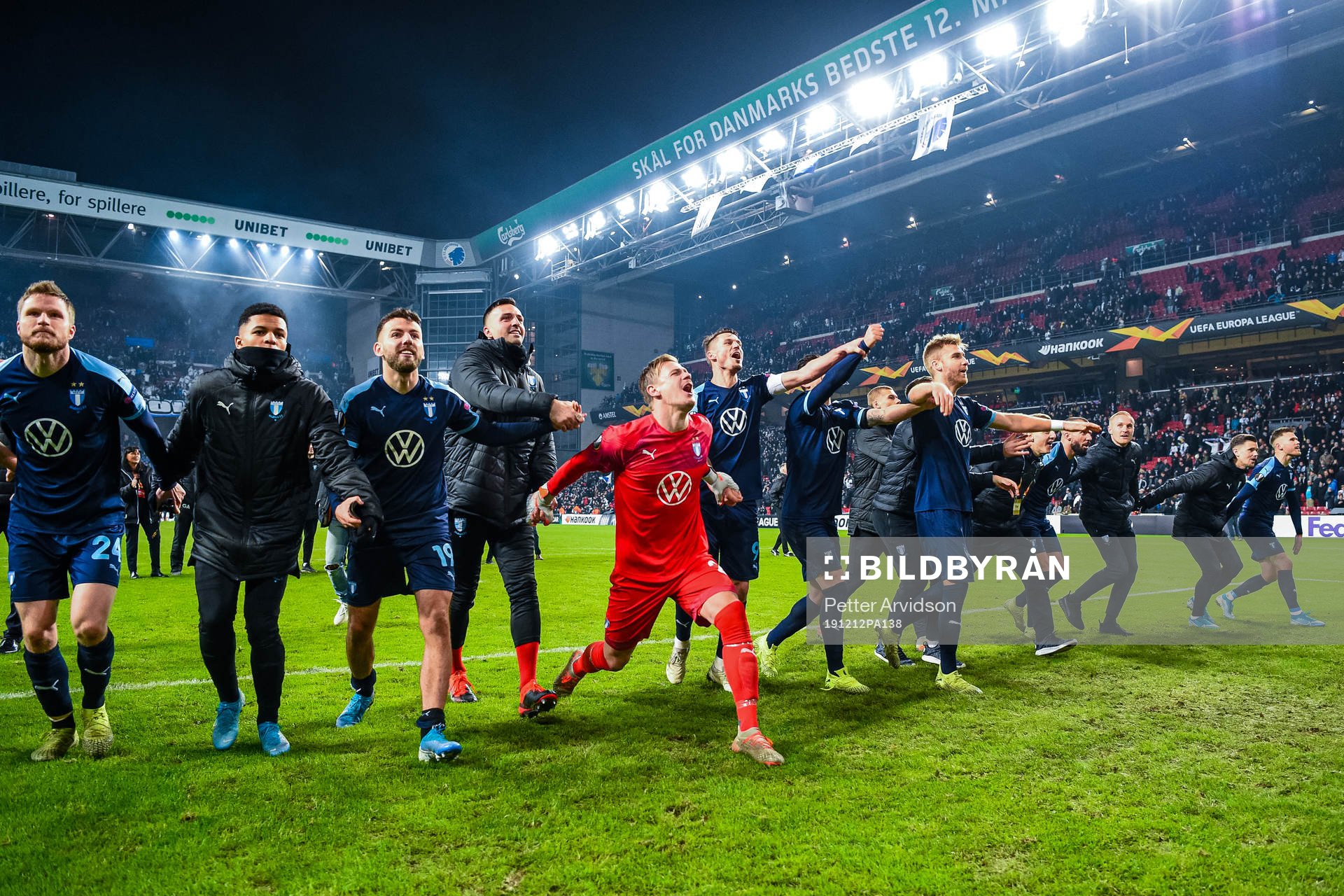 Players of Malmö FF celebrate