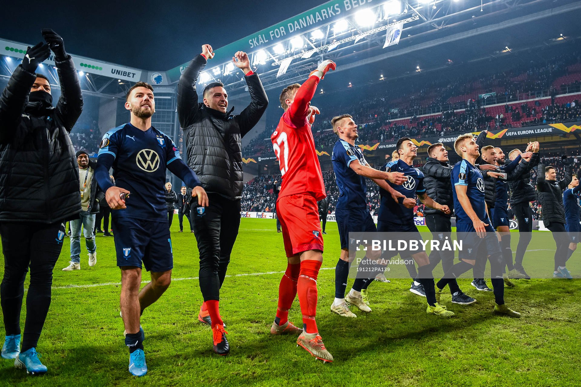 Players of Malmö FF celebrate