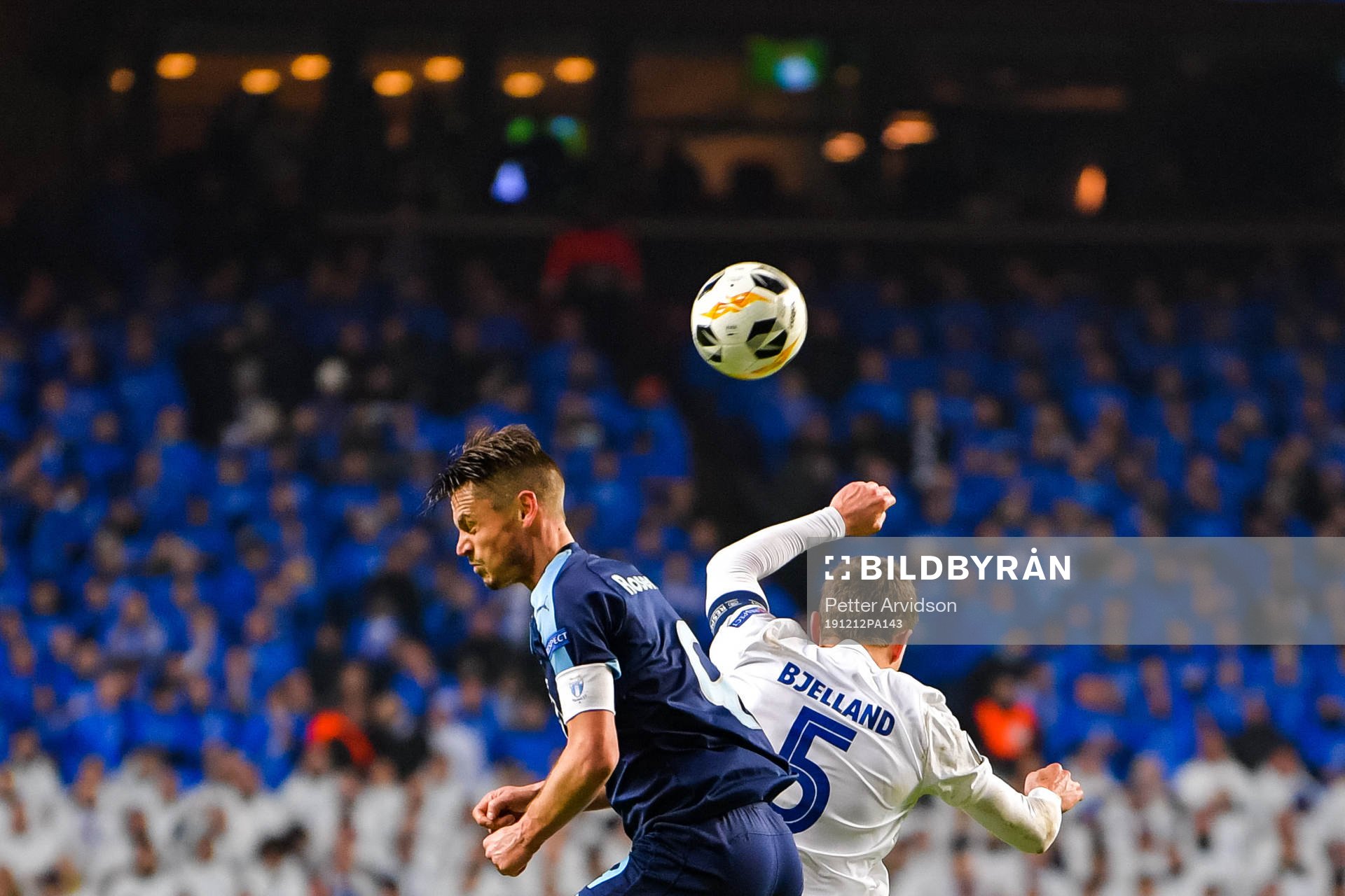 Markus Rosenberg of Malmö FF and Andreas Bjelland of FC