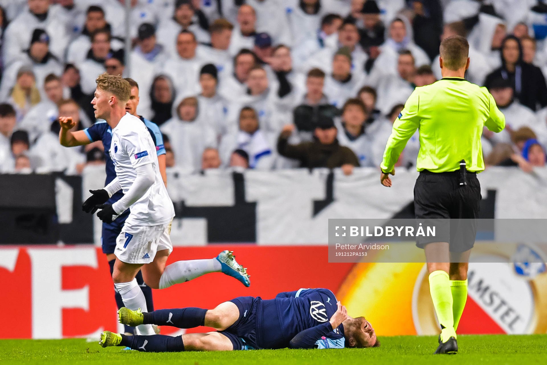 Anders Christiansen of Malmö FF in pain