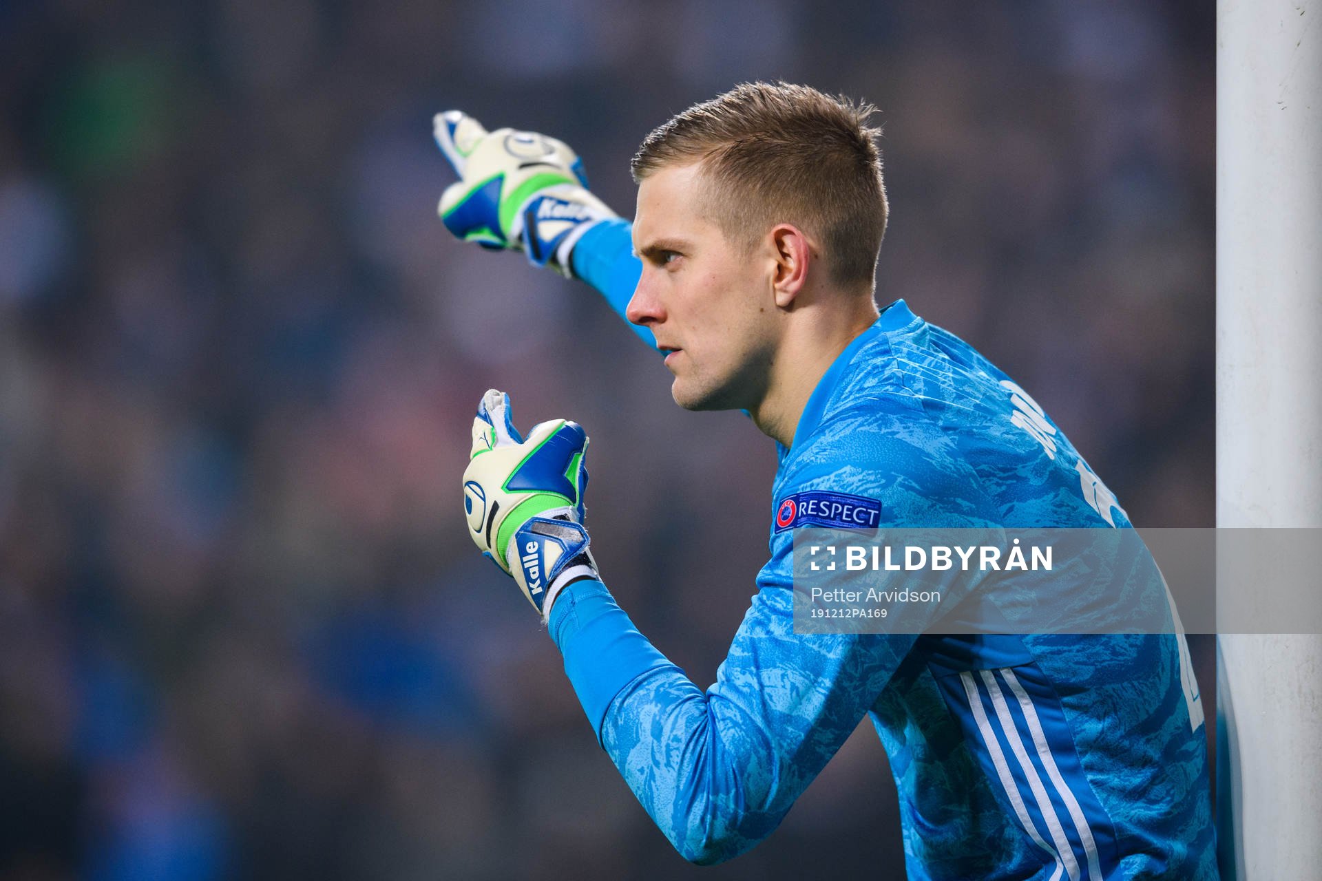 Goalkeeper Karl-Johan Johnsson of FC Köpenhamn