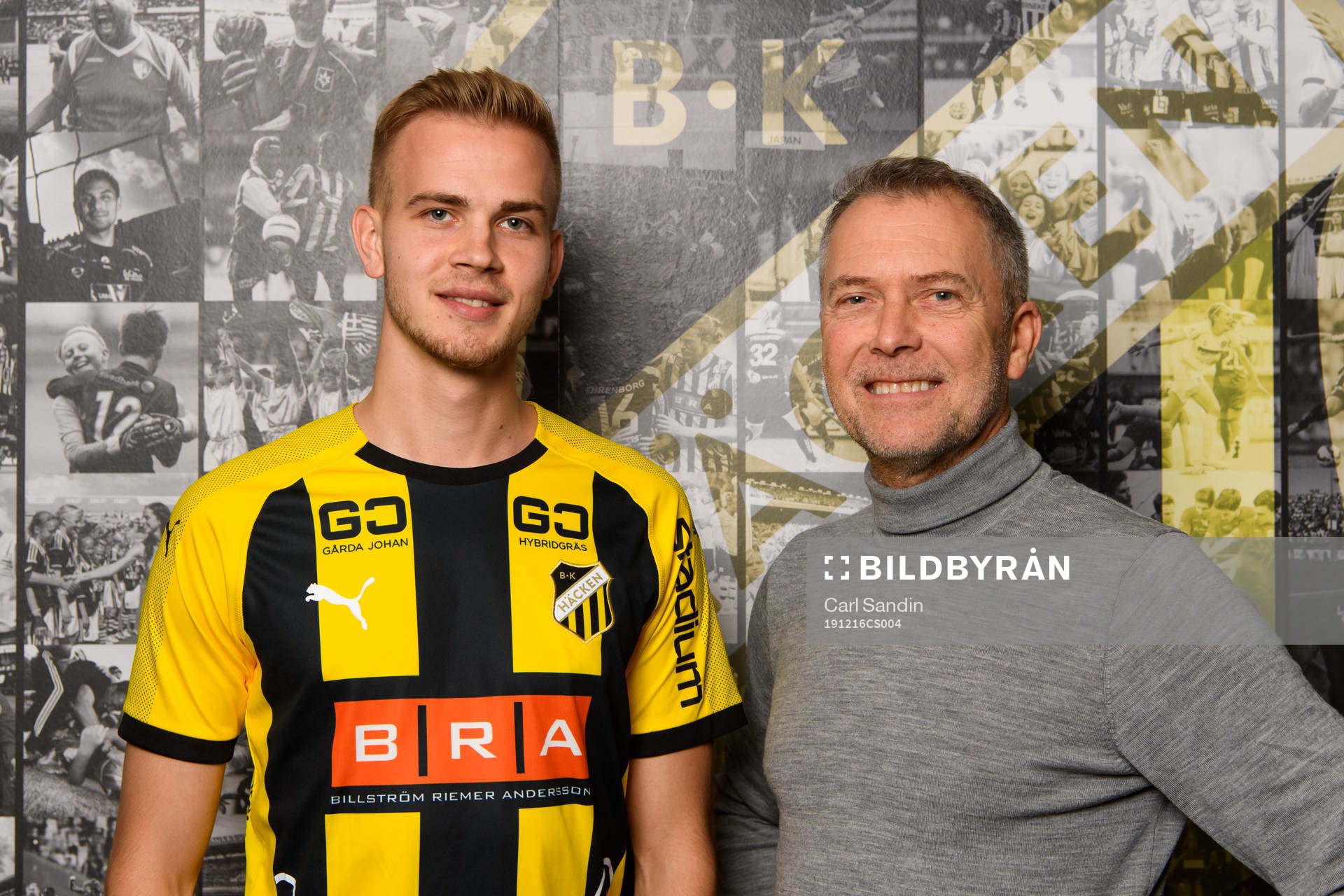 Häckens Jasse Tuominen och sportchef Sonny Karlsson