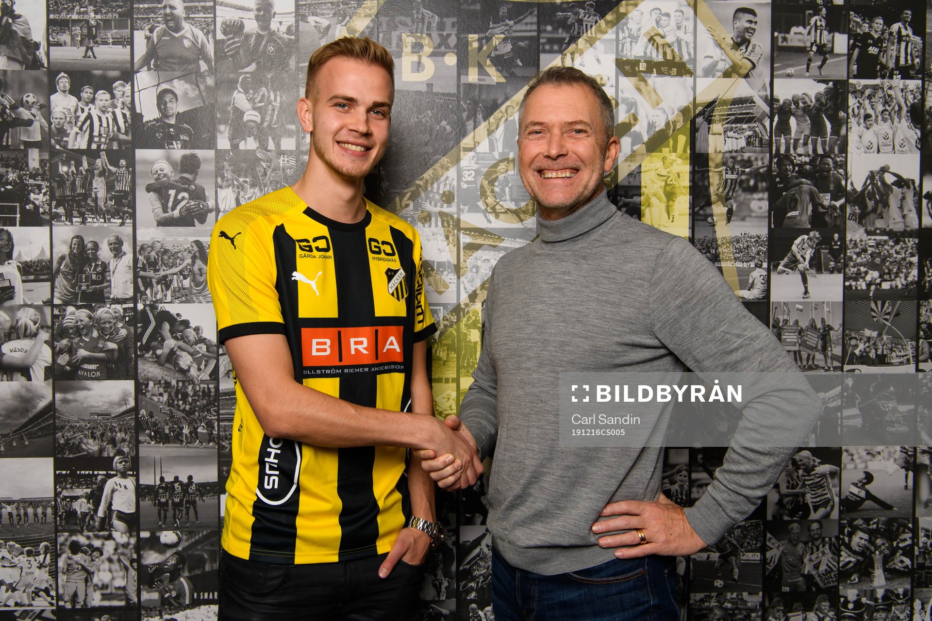 Häckens Jasse Tuominen och sportchef Sonny Karlsson