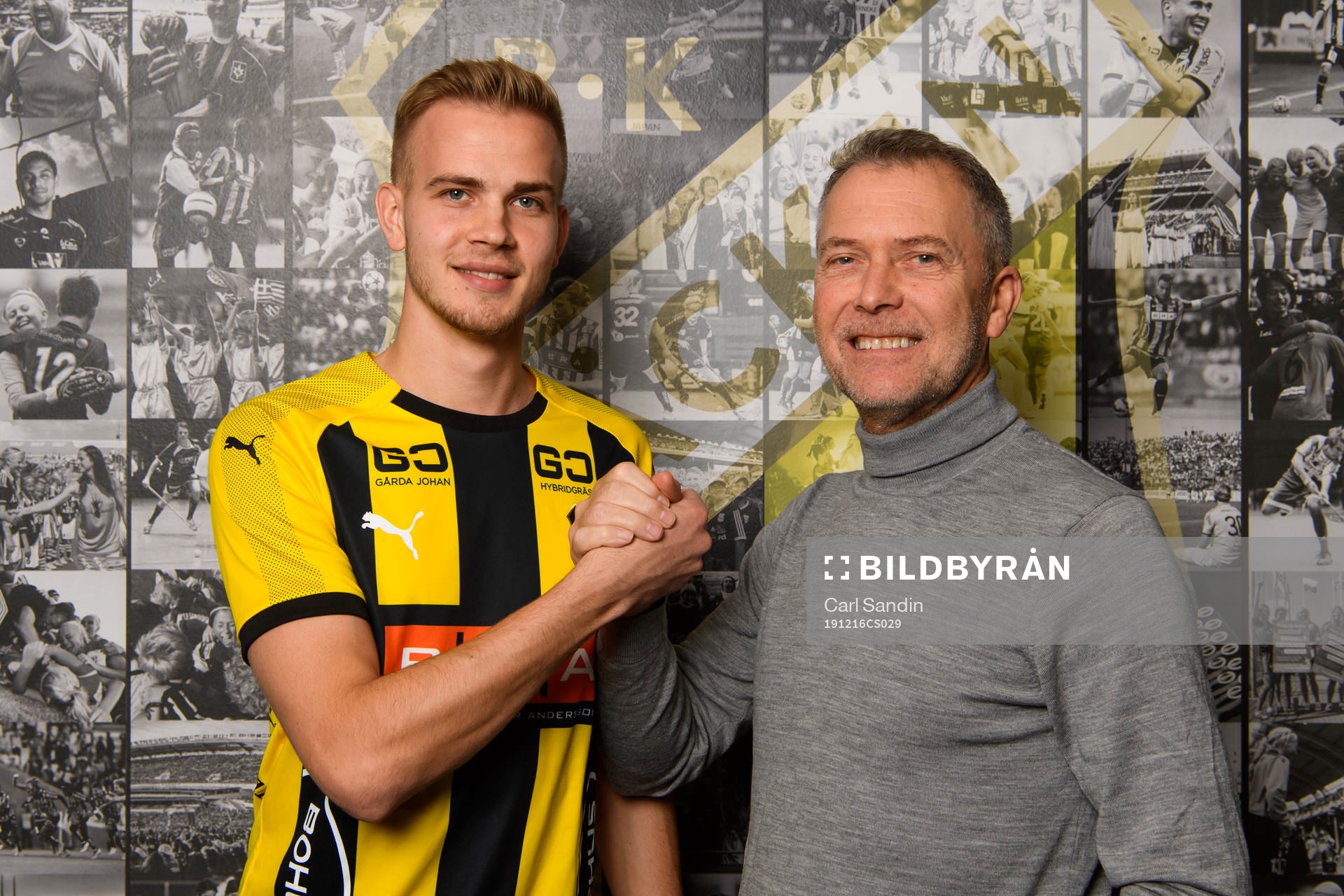 Häckens Jasse Tuominen och sportchef Sonny Karlsson
